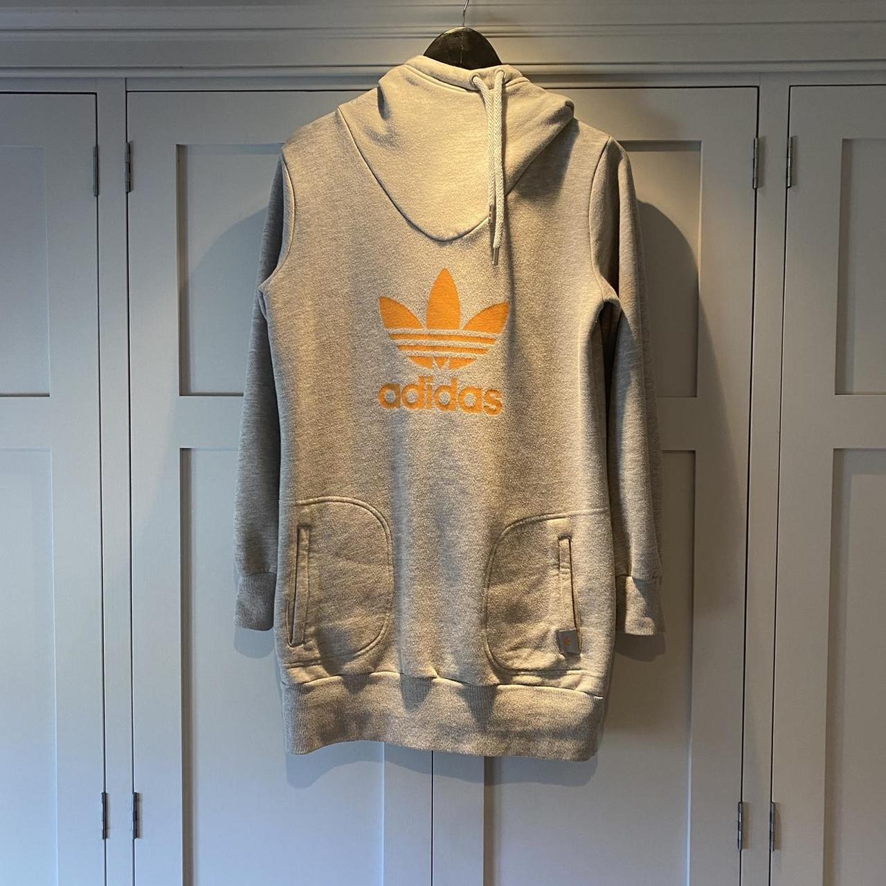 Adidas hooded jumper dress long top. For