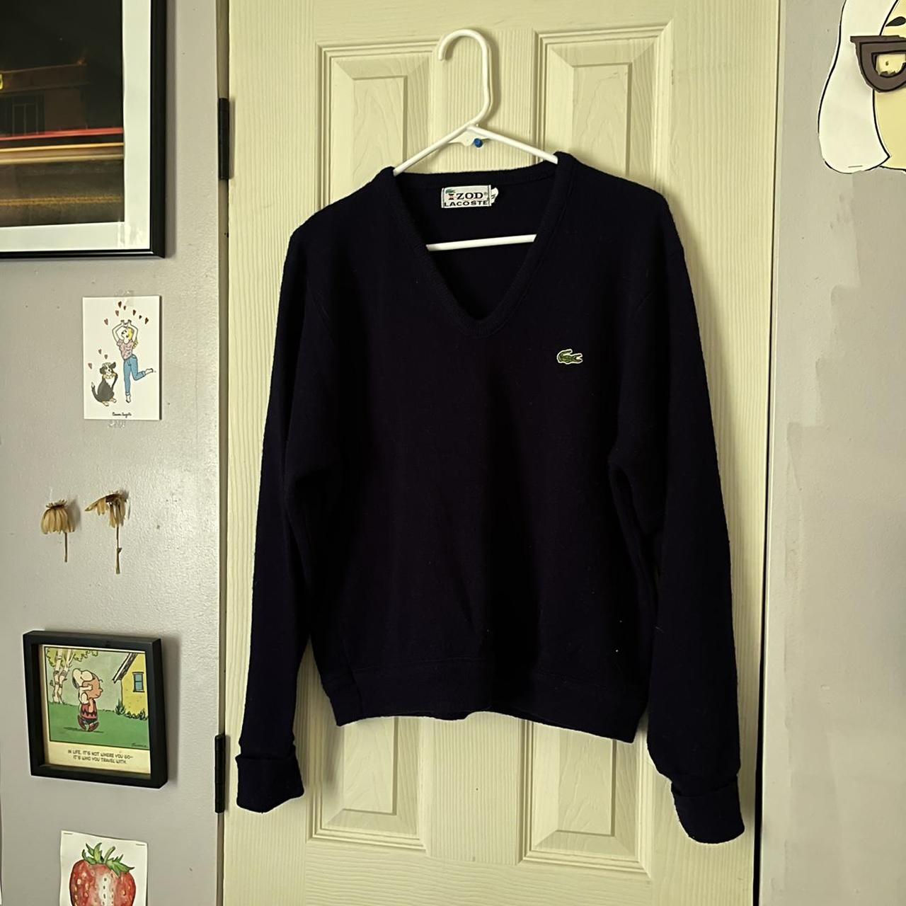 Lacoste Men's Navy and Blue Jumper (2)
