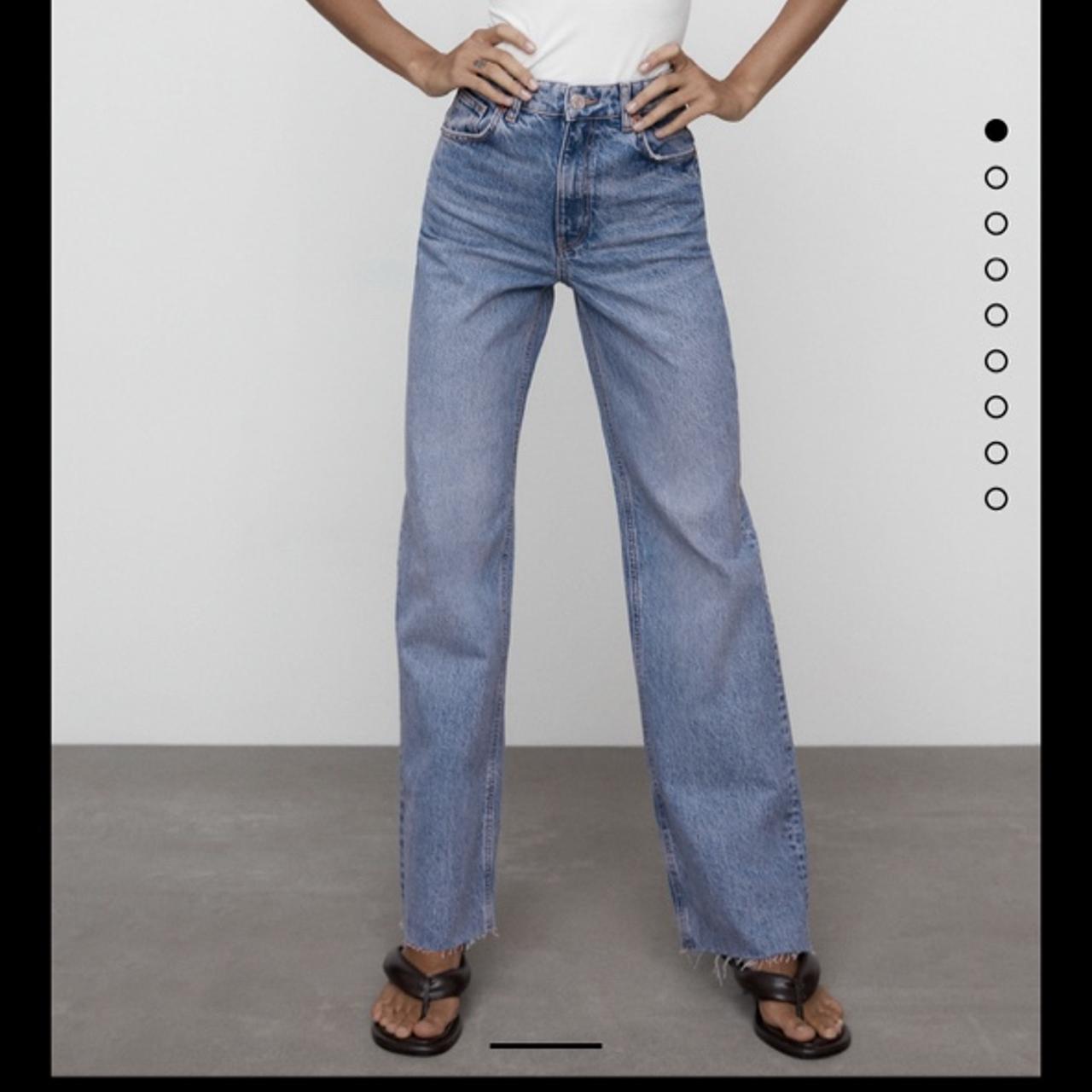 Zara wide leg jeans Blue denim Never worn but