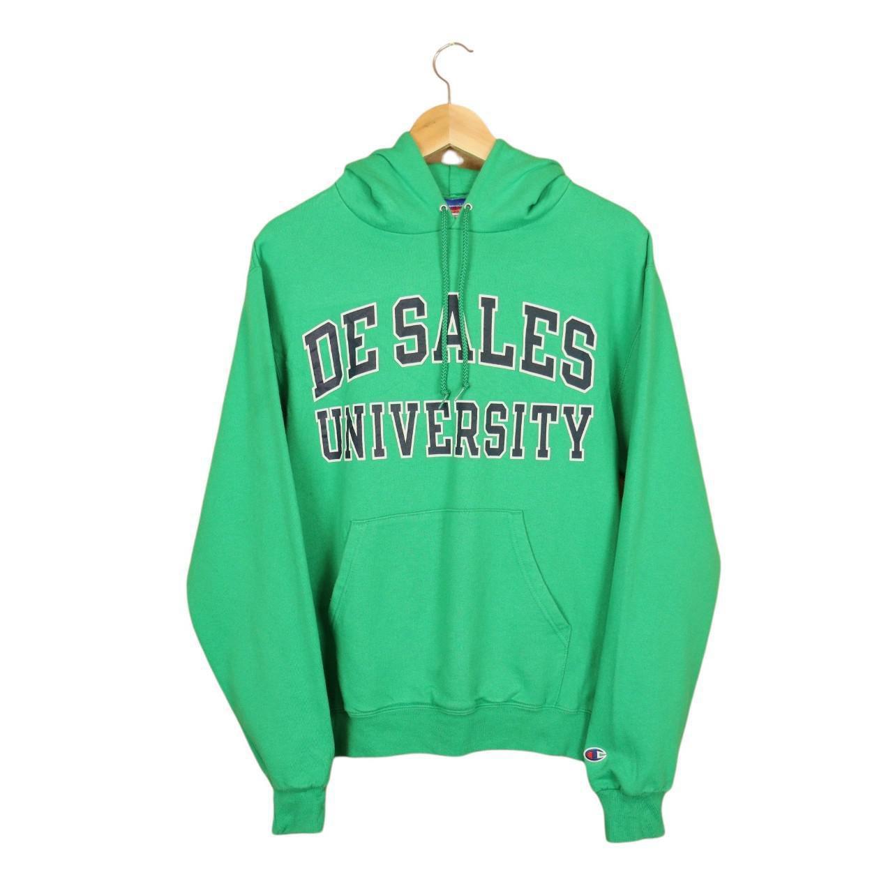 Green American College Champion Hoodie - (L)... - Depop