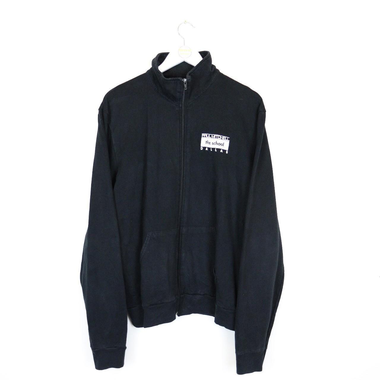 BLACK ZIP UP SWEATSHIRT - (XL) Black zip up jumper... - Depop