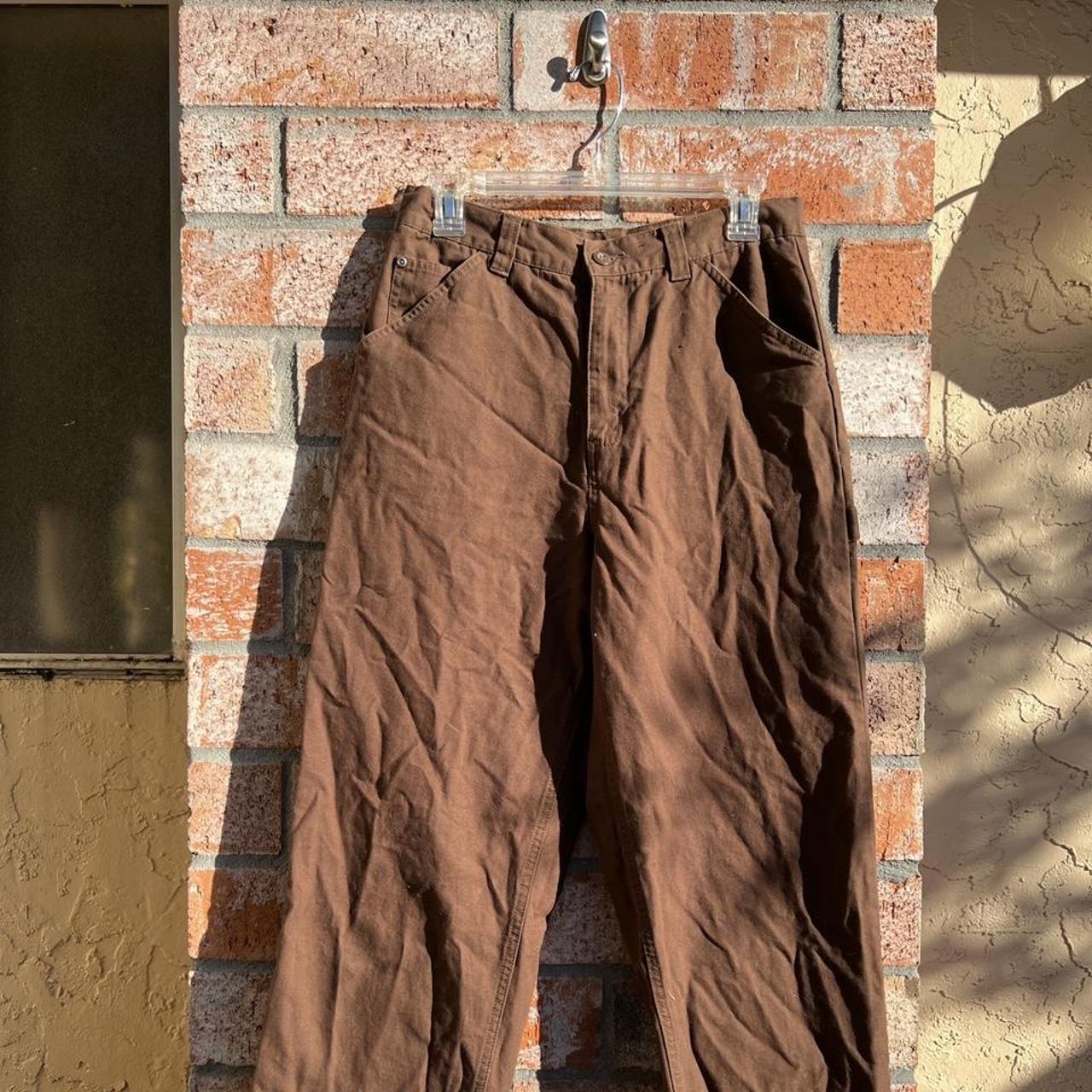 Brown High Rise Cargo Pants