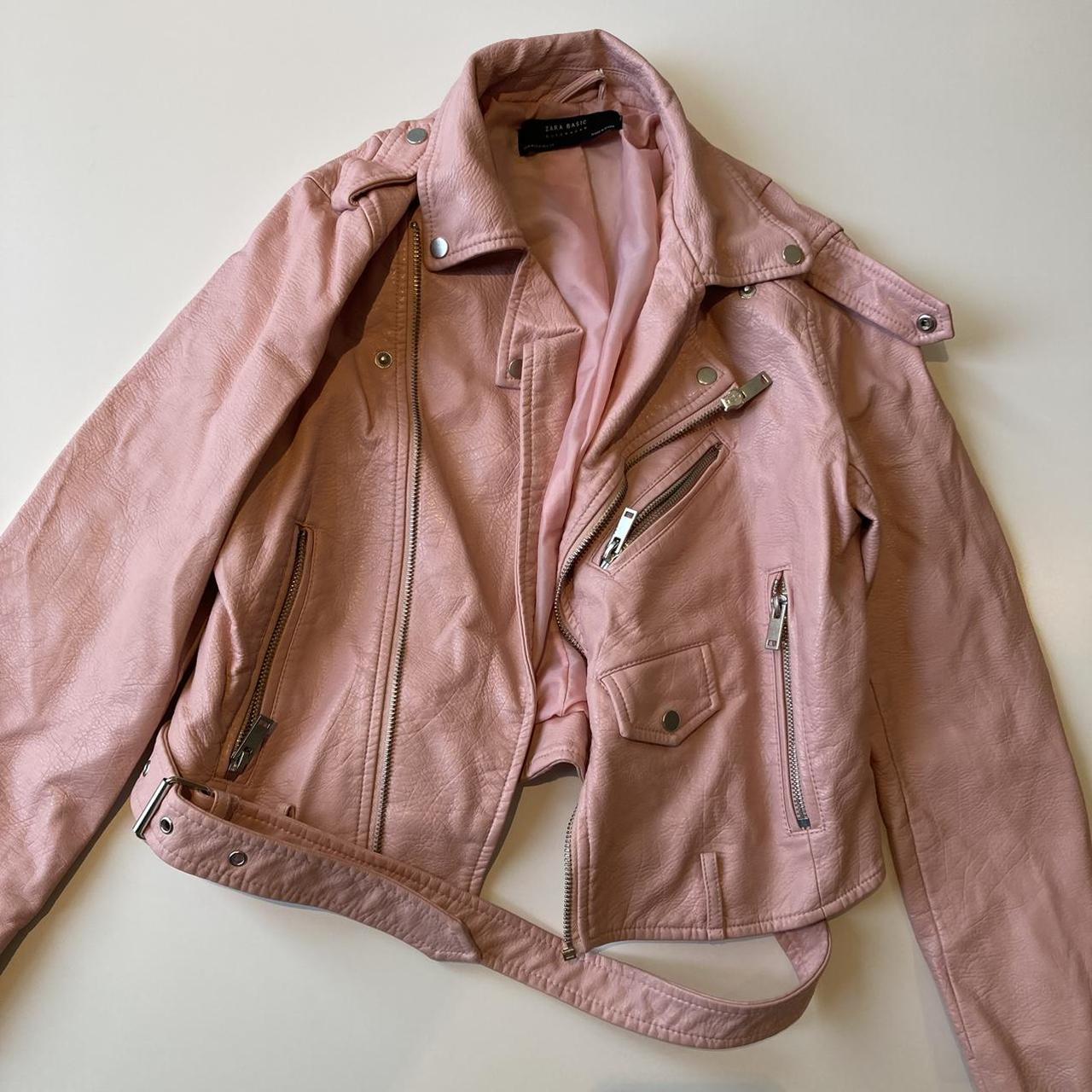 Zara Women's Pink Jacket | Depop