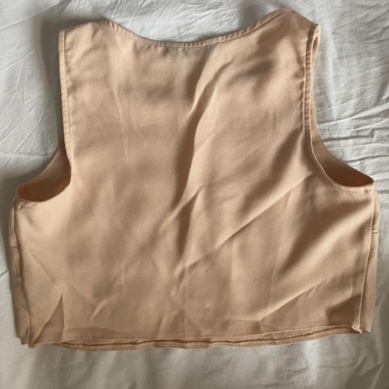 New Look Women's Tan and Cream Crop-top | Depop