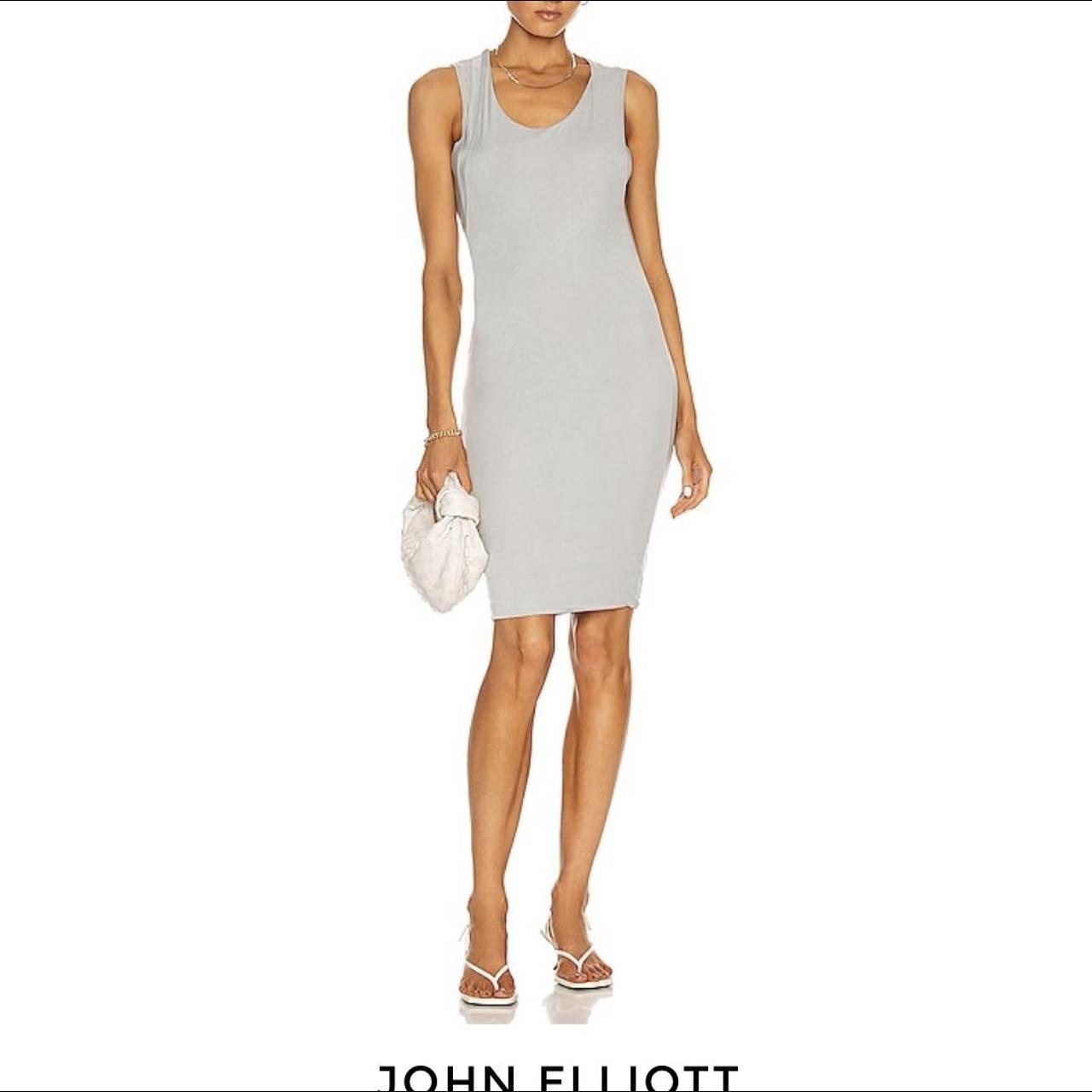John Elliott Women's Grey and Blue Dress (2)