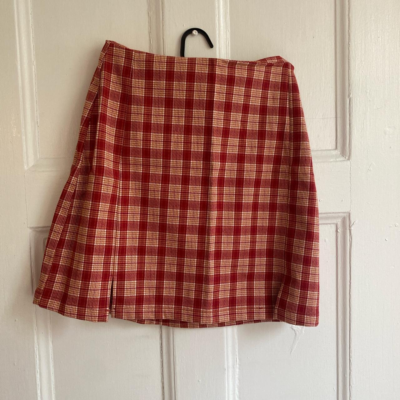Brandy Melville Cara skirt in red one size, fit... Depop