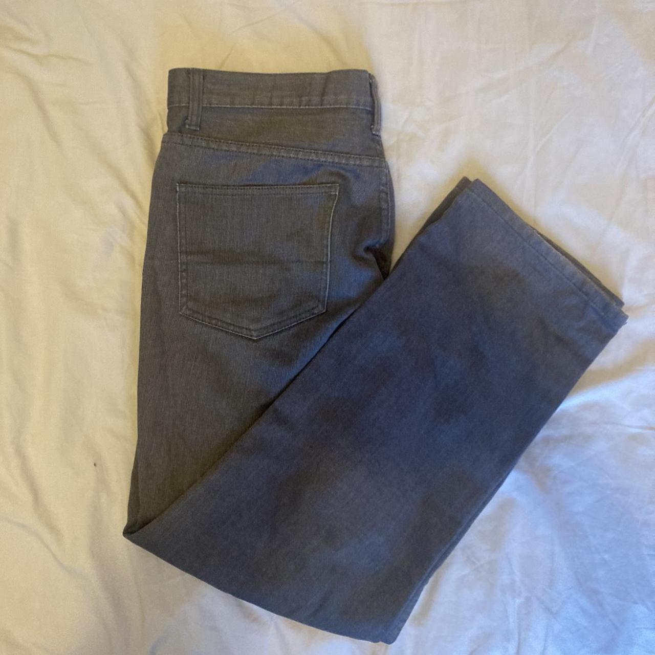 Brown Straight Leg Jeans Medium brown, slightly... - Depop