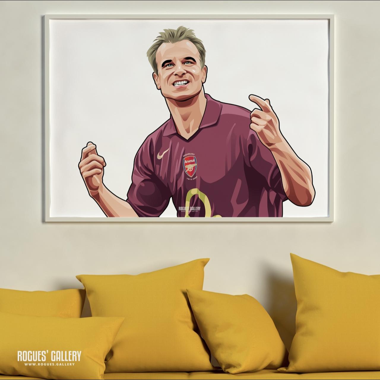 Dutchman Dennis Bergkamp the Arsenal legend - A3 Art... - Depop 