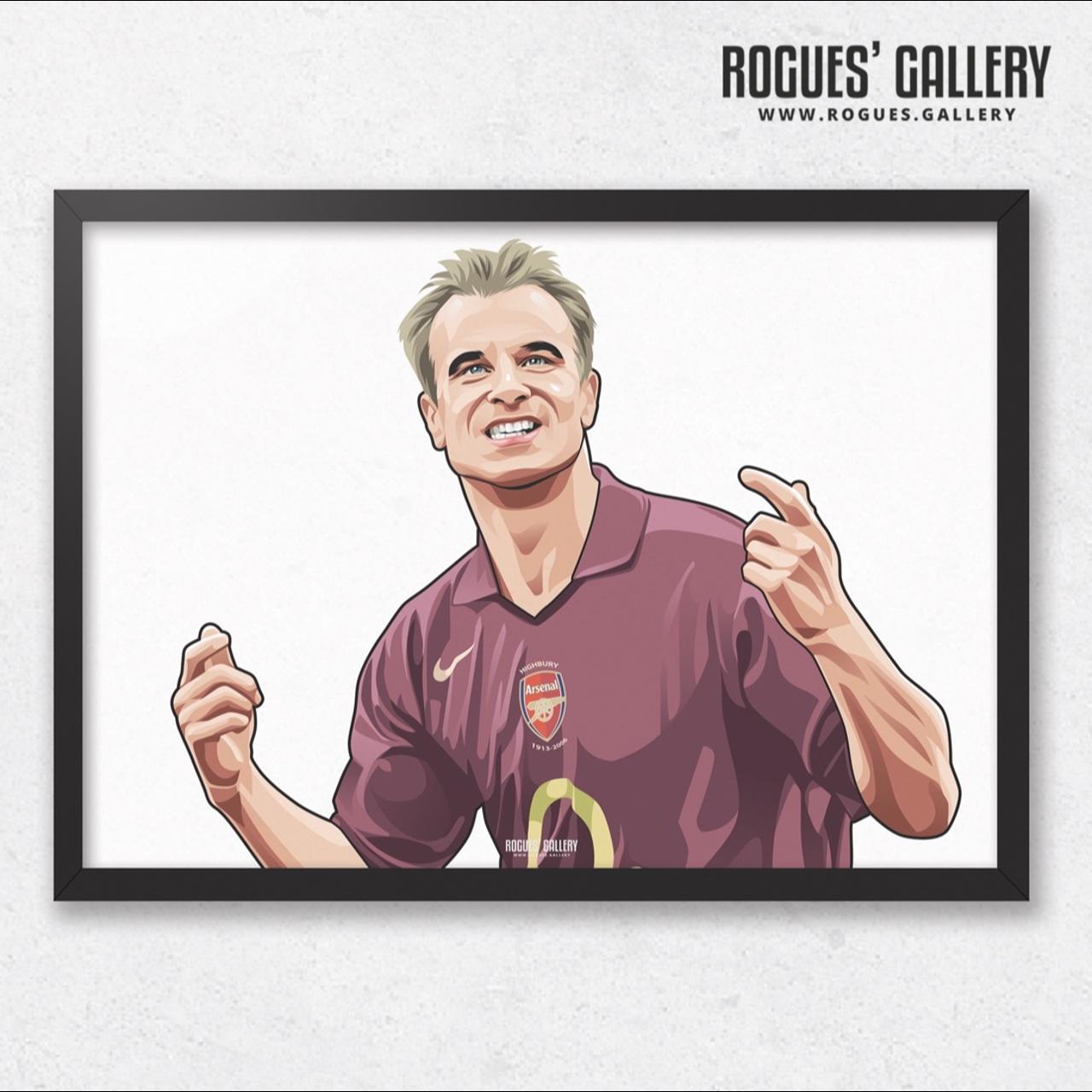 Dutchman Dennis Bergkamp the Arsenal legend - A3 Art... - Depop 