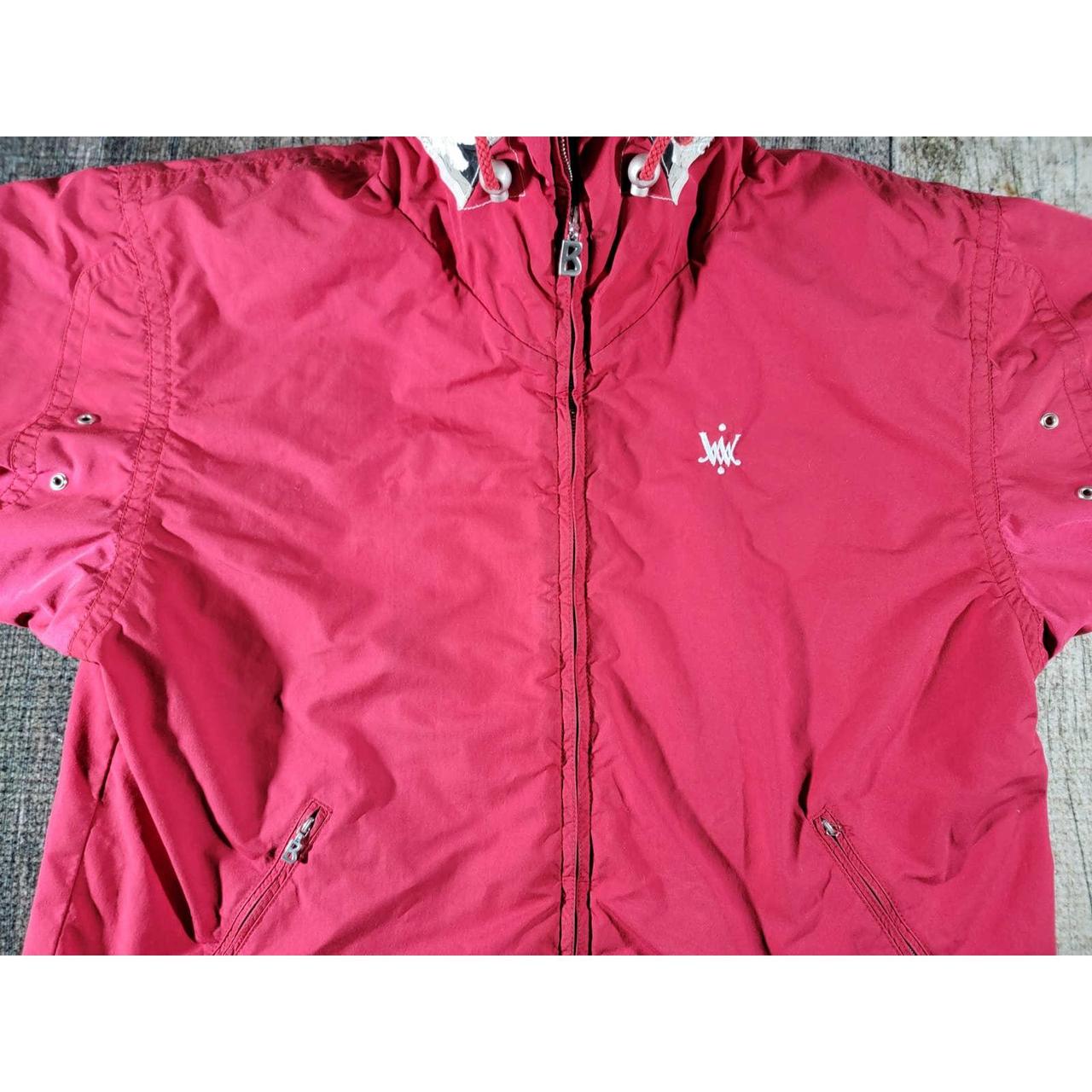 Bogner Womens Red Ski Jacket Shell Embroidered Eagle... Depop