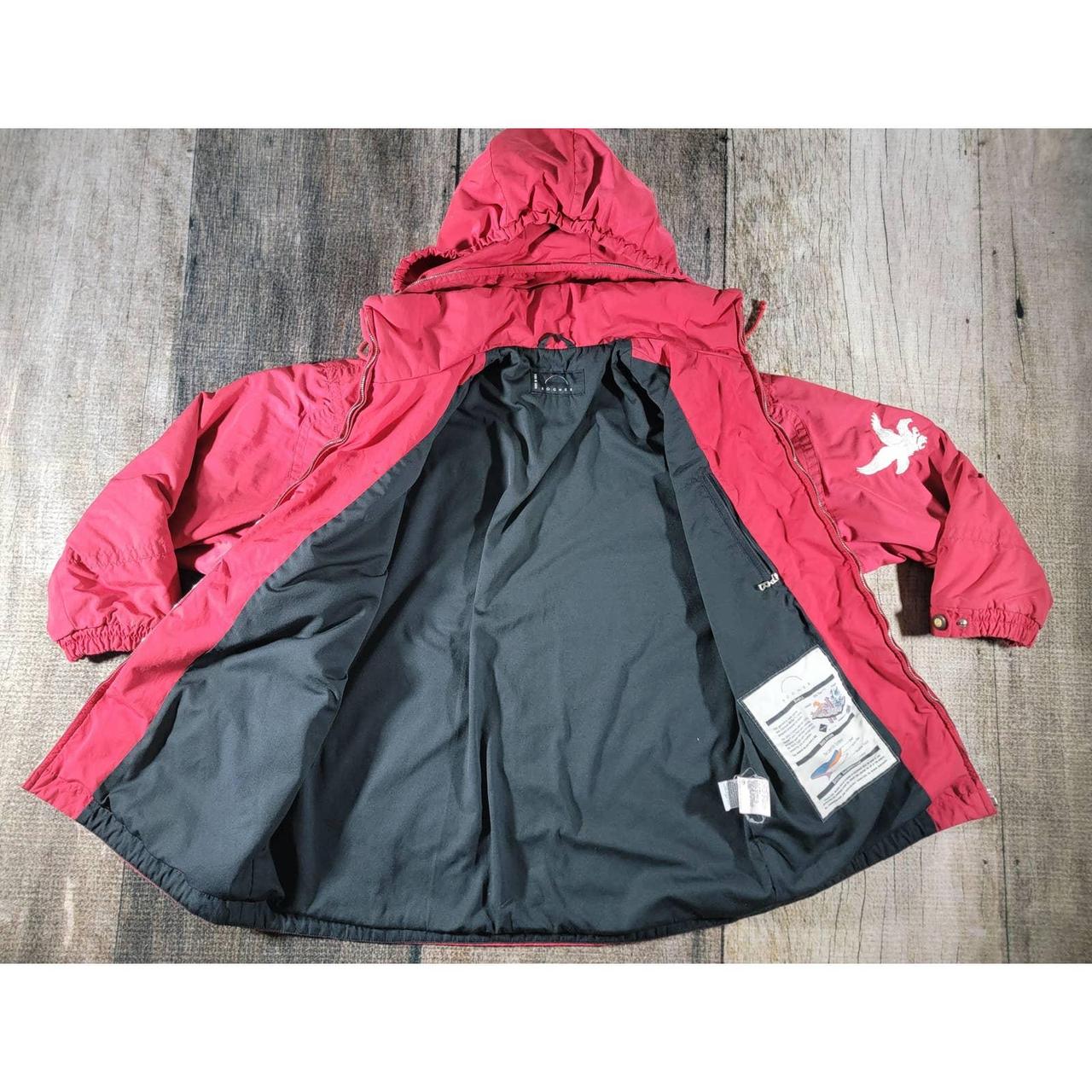 Bogner Womens Red Ski Jacket Shell Embroidered Eagle... Depop