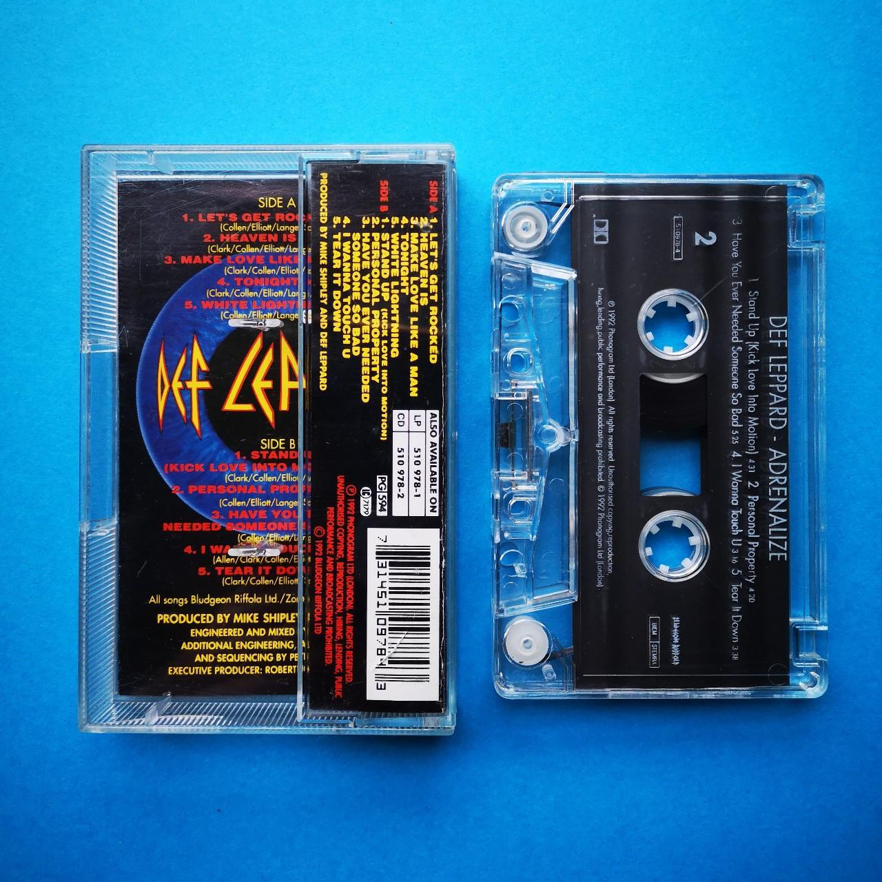 Def Leppard Adrenalize ~cassette Tape 1992 Uk ~ Depop