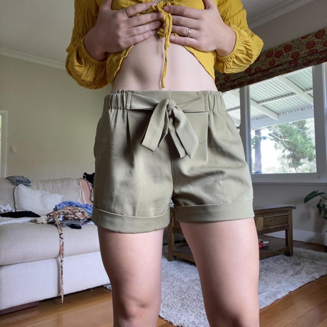 Adorable Temp khaki shorts. Size 10 but would fit an 8 Depop