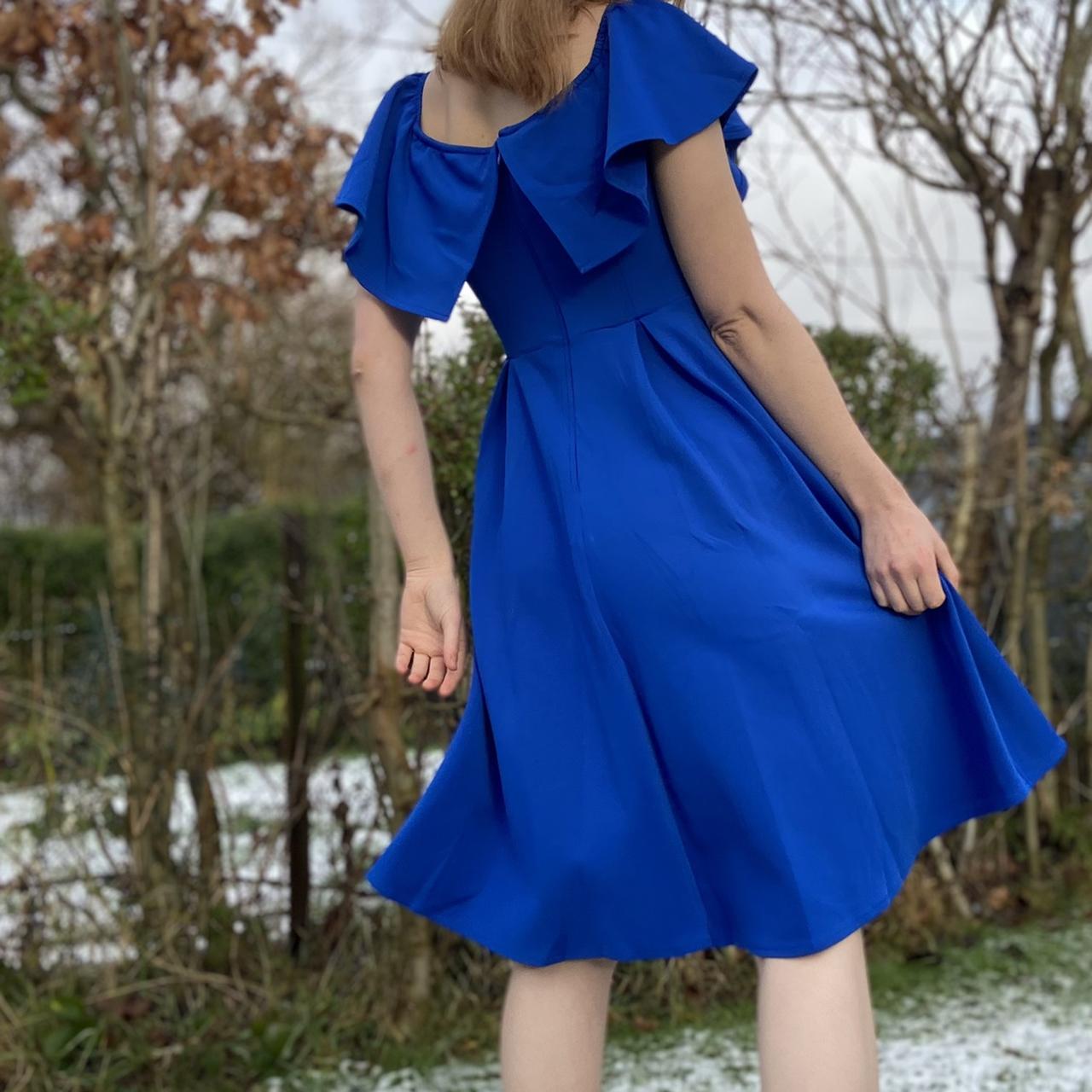 Electric blue dress sales uk