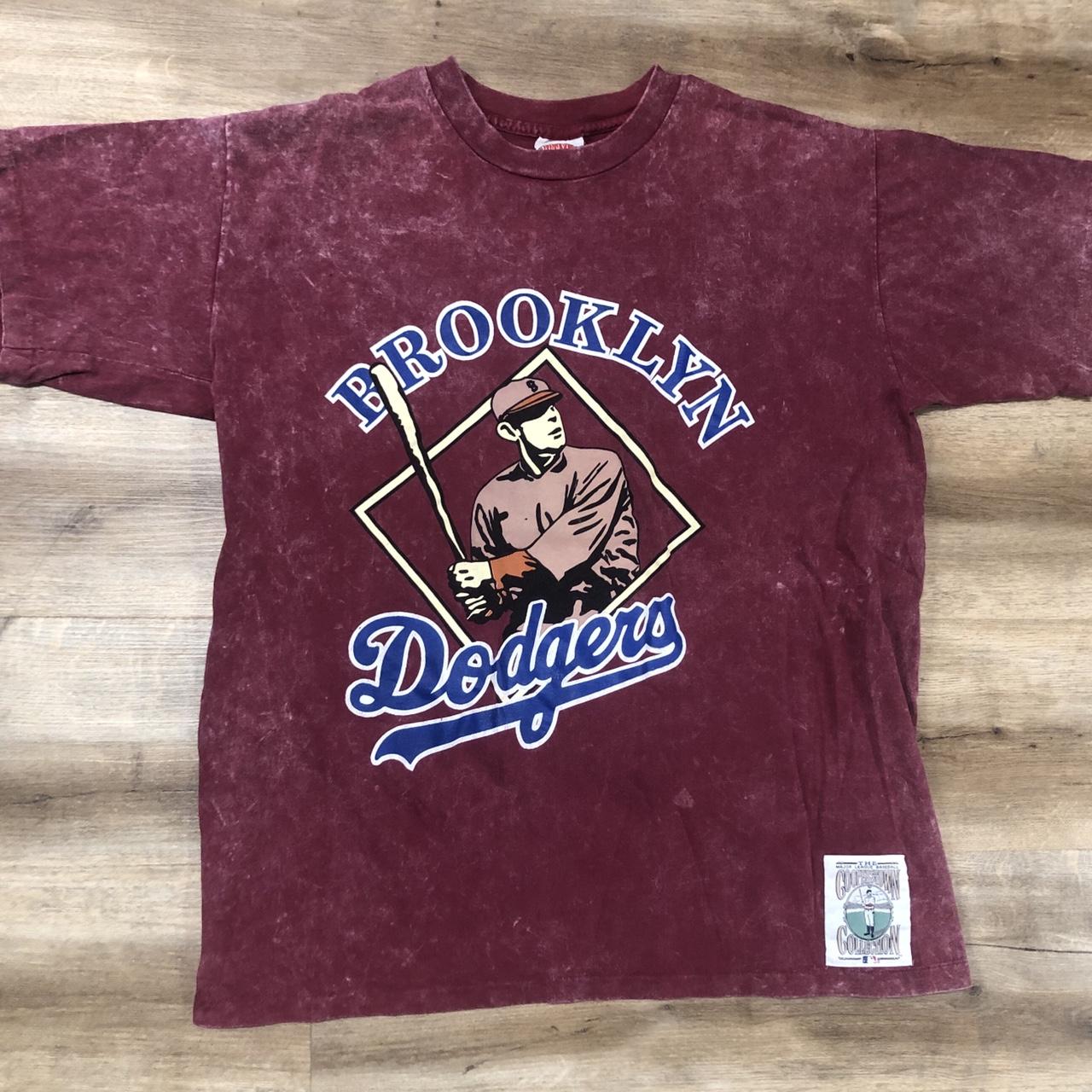 Early 90's LA Dodgers Tee Coopers Town Collection Nutmeg 