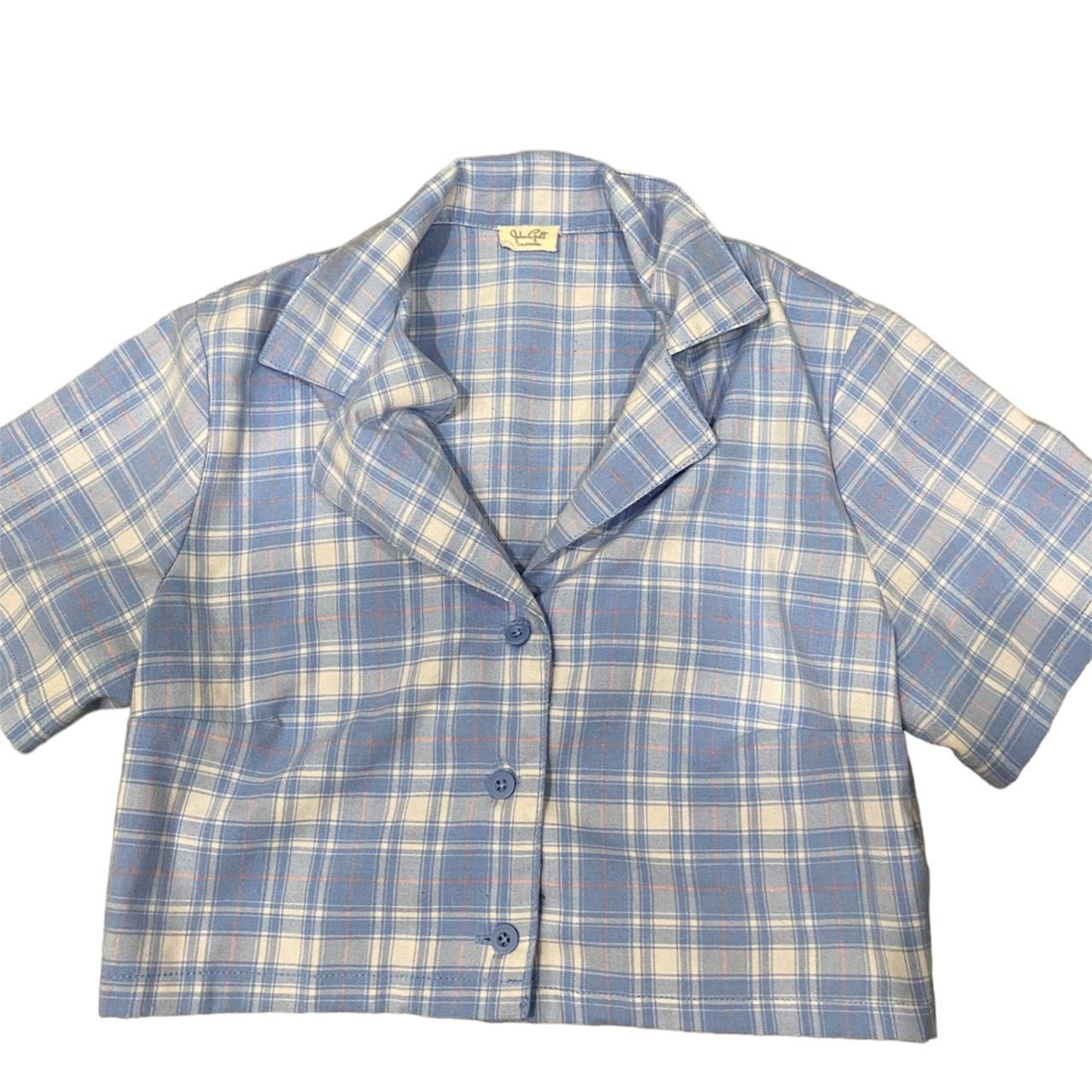 Brandy Melville Plaid Cropped Button Up only wore a... Depop