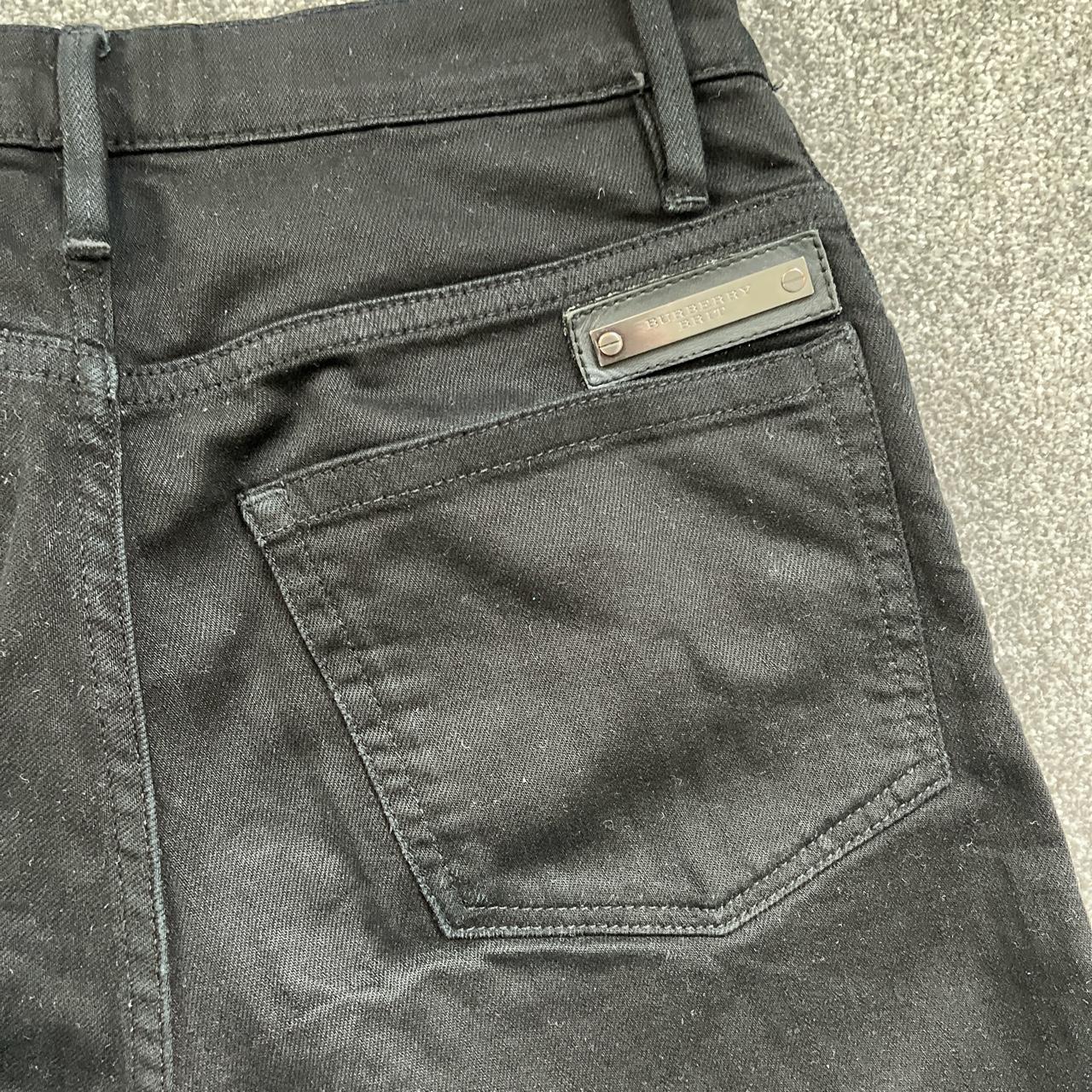 Mens black Burberry Brit jeans 28” waist 32”... - Depop