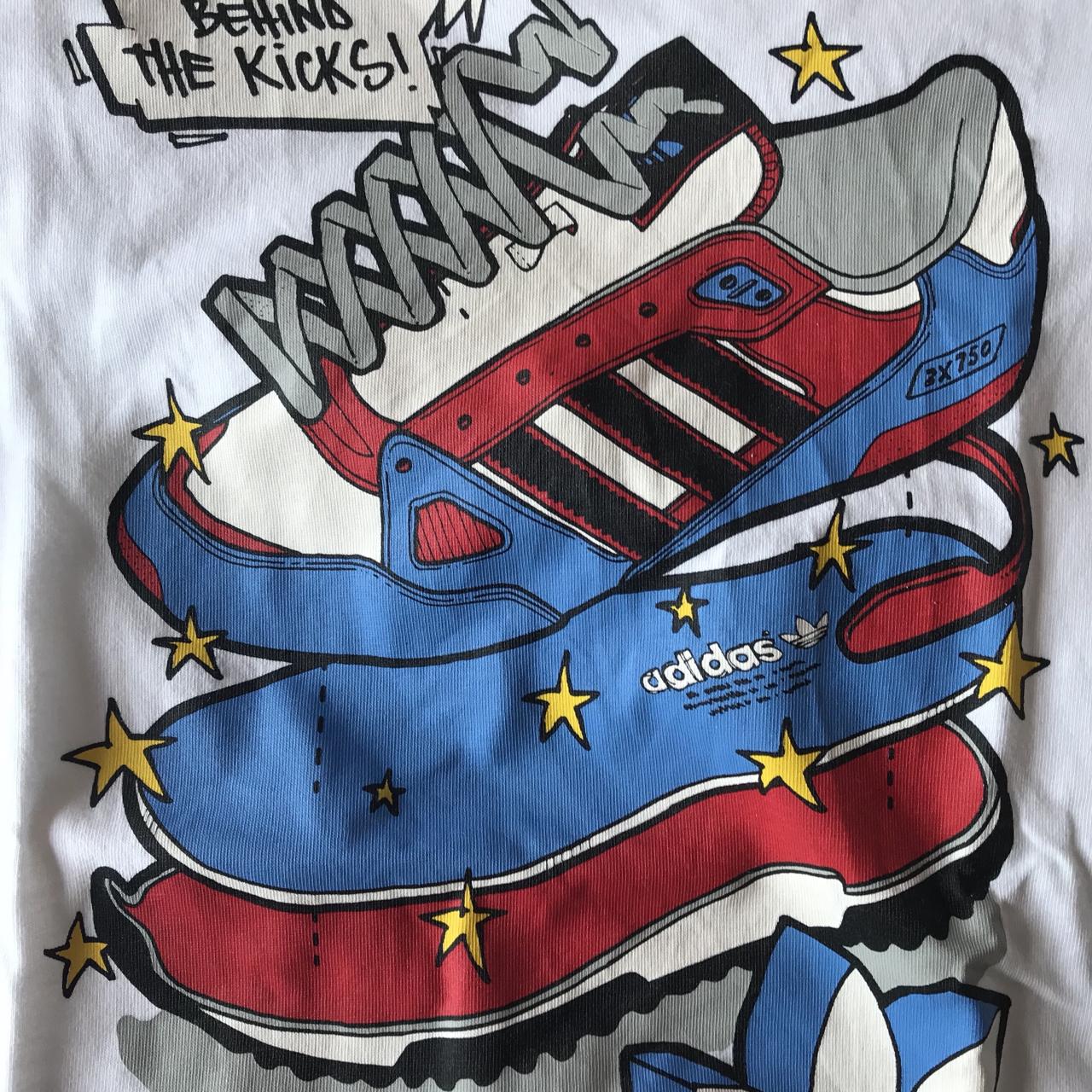関税込み♪【adidas】Graffiti★ロゴ Tシャツ Adidas Graffiti T-Shirt - Good/ New Condition - | Depop