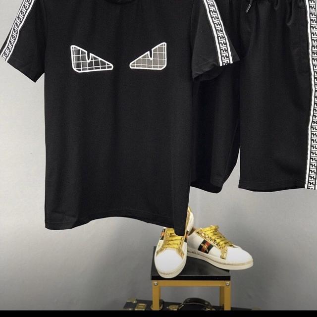 Fendi shorts and t shirt set hotsell