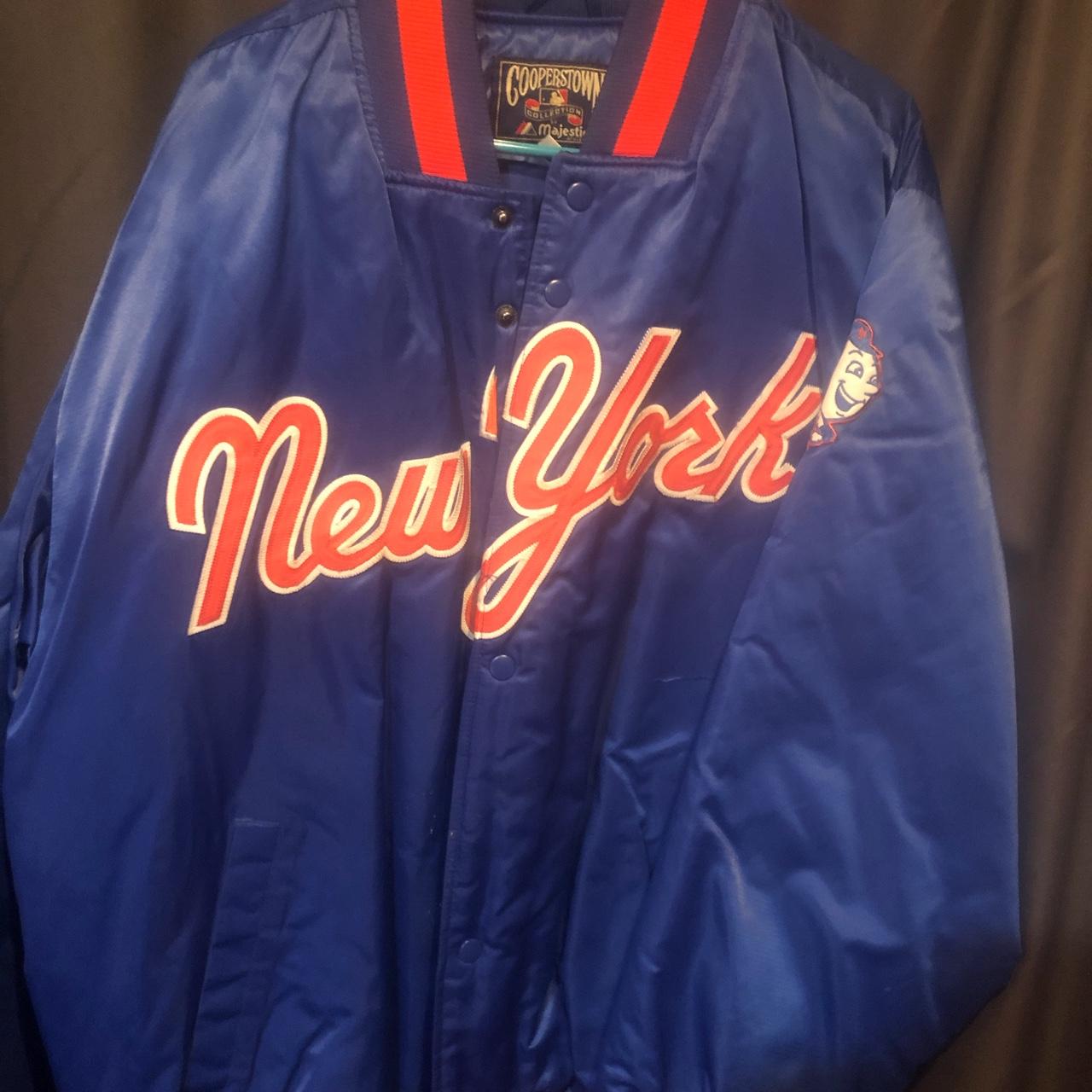 Vintage Cooperstown New York Mets jacket. Small rip... Depop