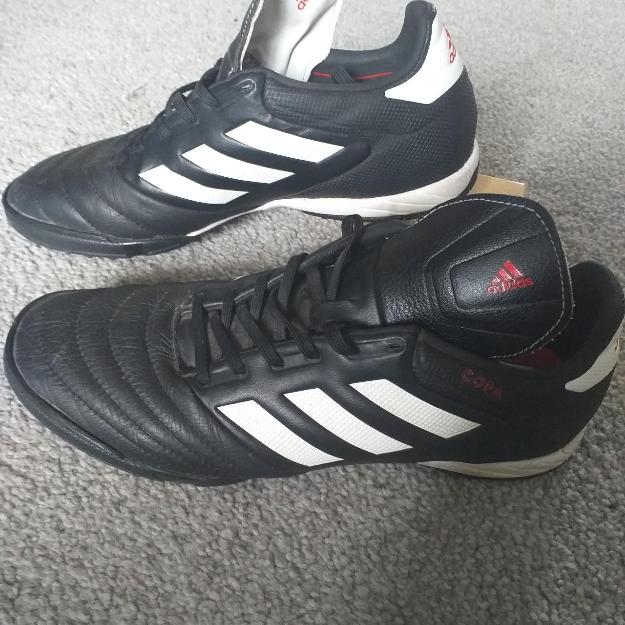 Black adidas football boots size 7 Hardly... Depop