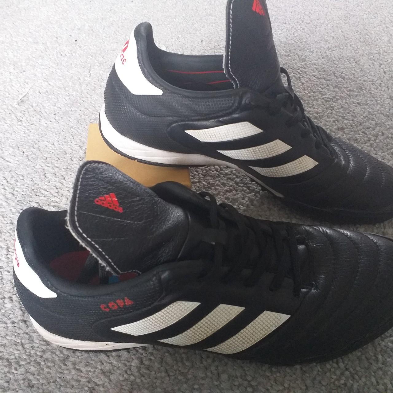 Black adidas football boots size 7 Hardly... - Depop