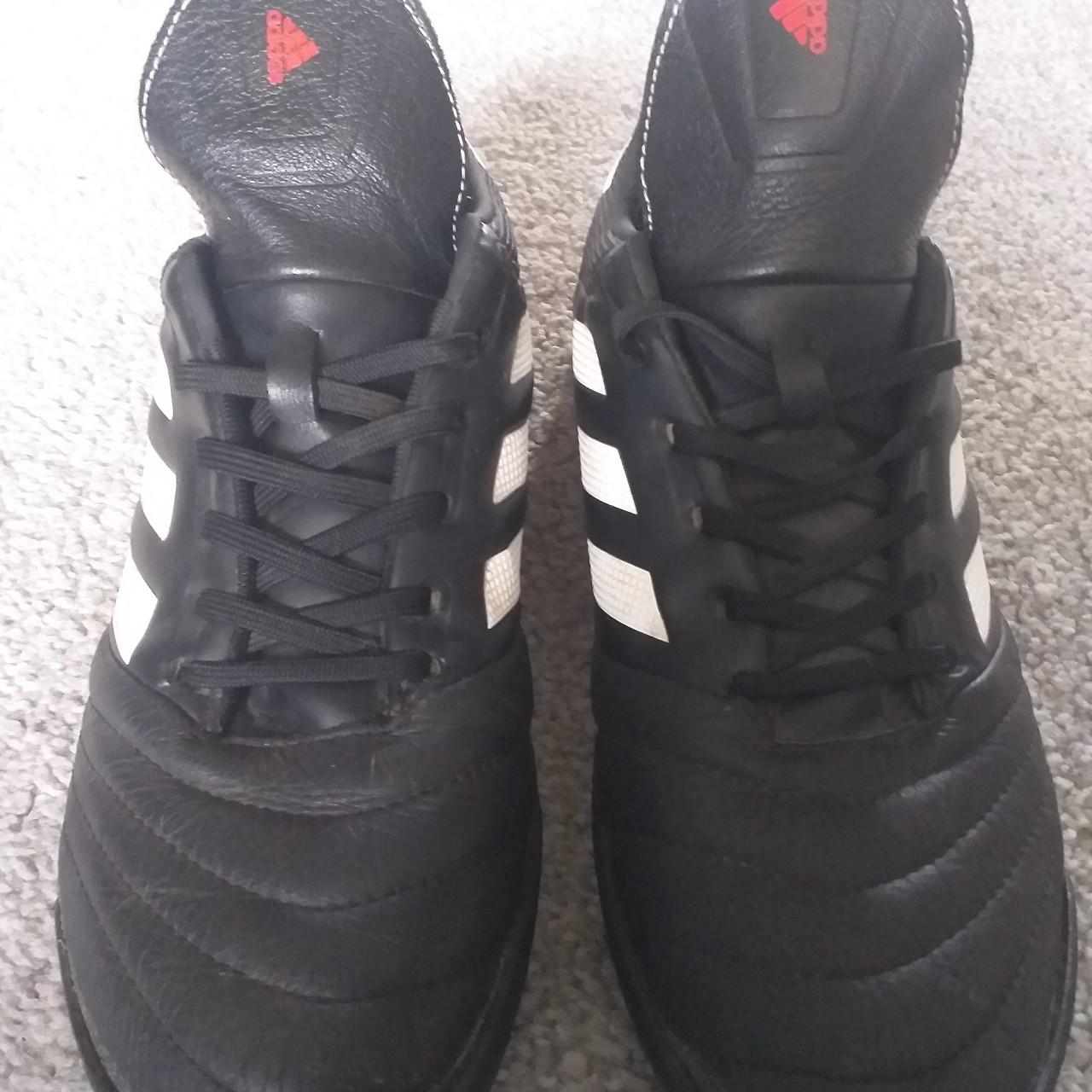 Black adidas football boots size 7 Hardly... Depop