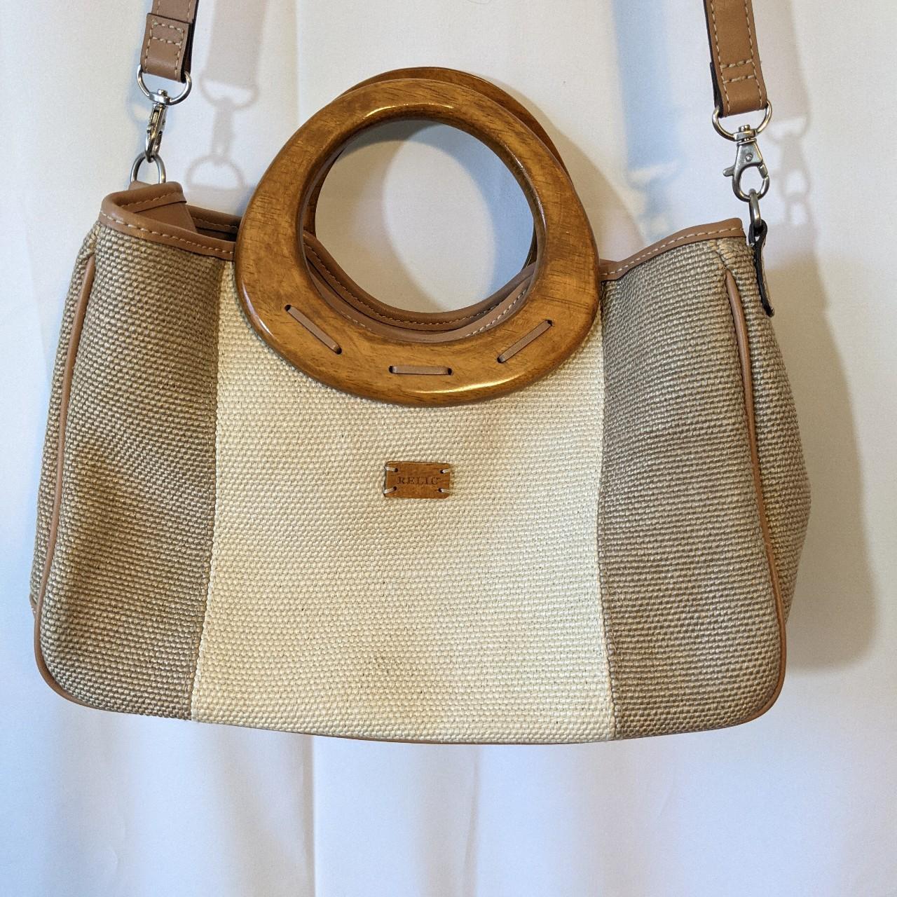 Relic Handbag Tan and Brown Leather Shoulder Bag Purse Handbag | Tan  handbags, Leather, Relic handbags
