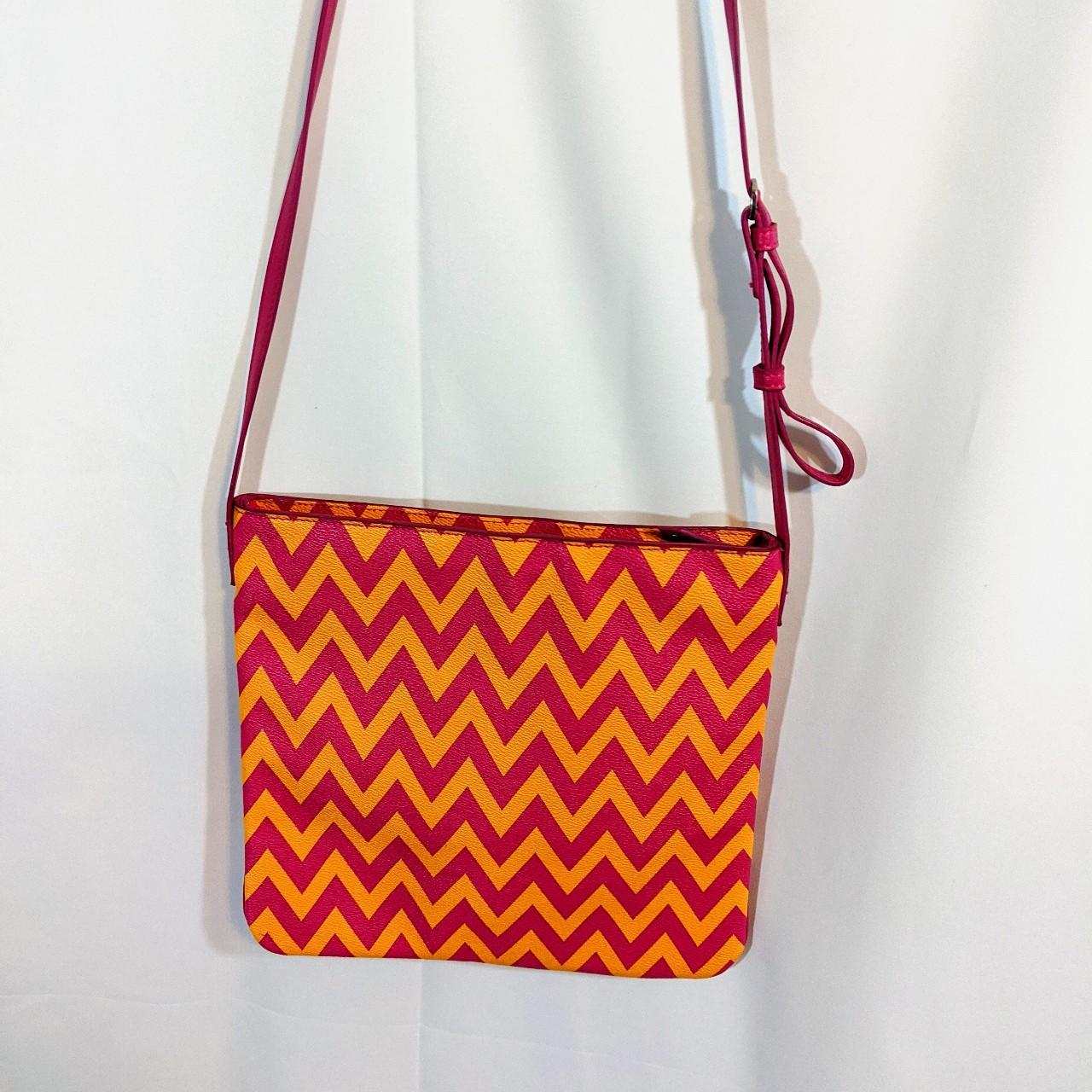 Women's Pink and Orange Bag Depop