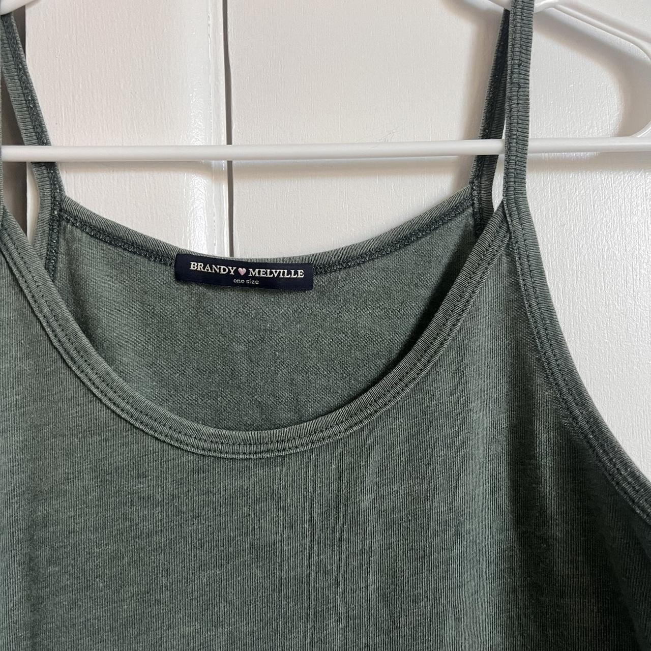 Brandy Melville / John Galt / army green tank top / - Depop