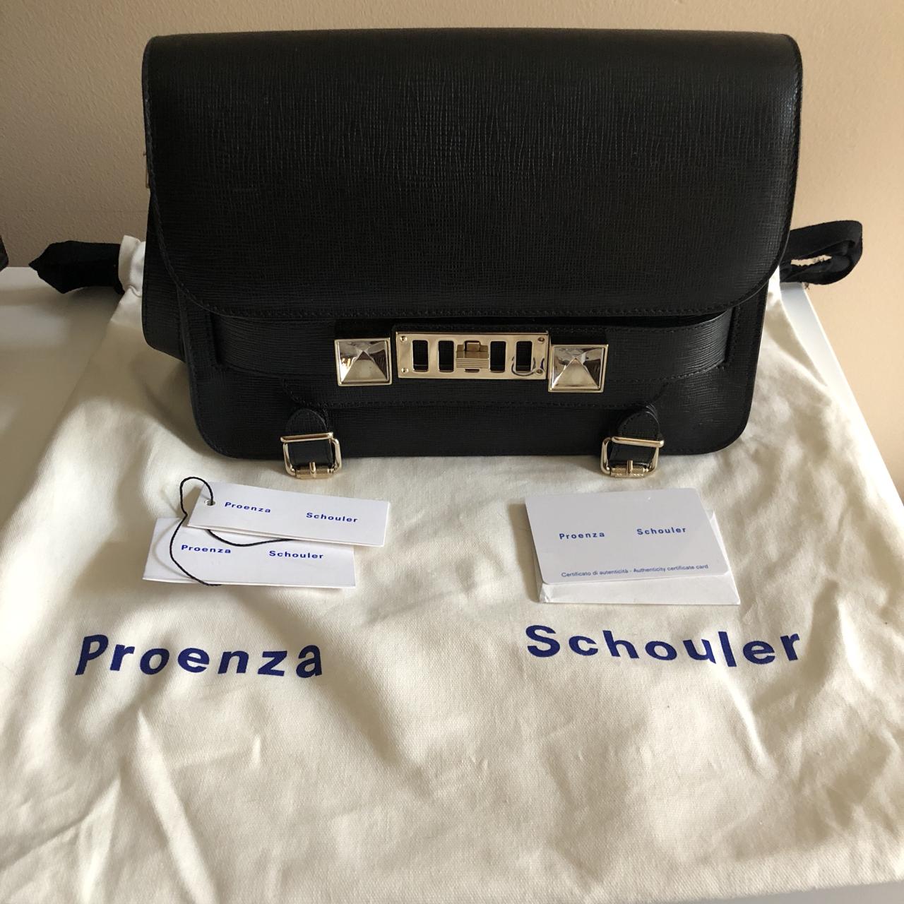 Proenza Schouler PS11 Black with gold and silver Depop