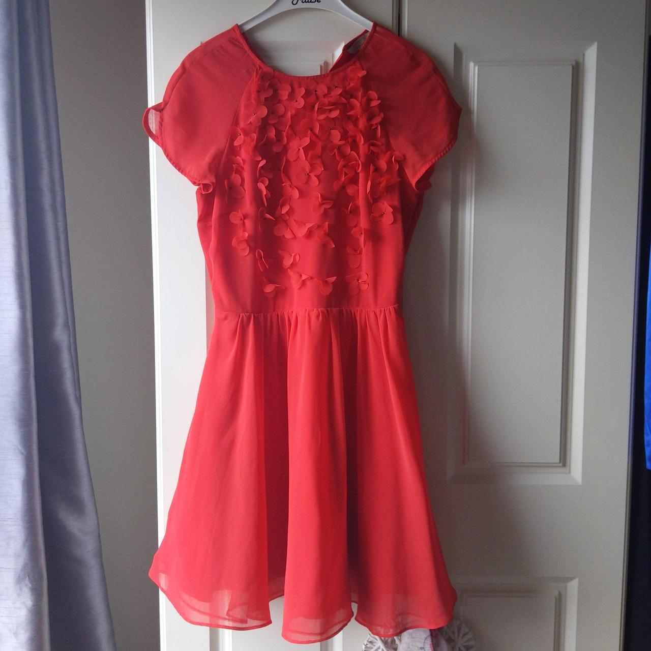 Ted baker dress Floral embellished, Coral