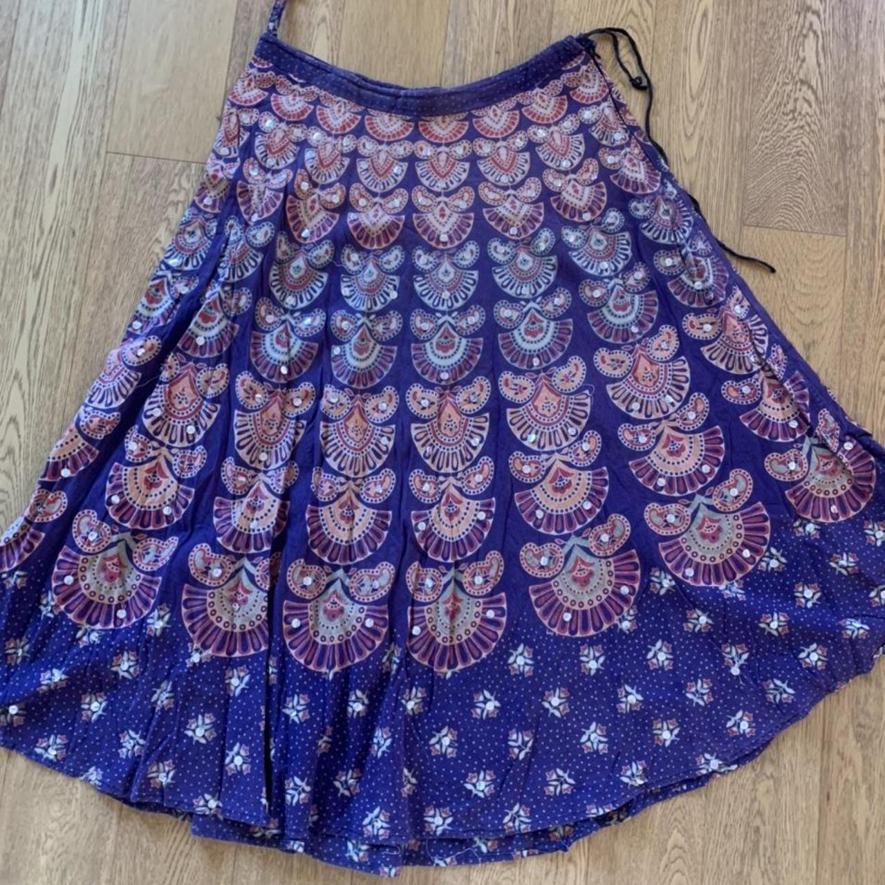 Beautiful Indian blockprint skirt. Perfect for... - Depop