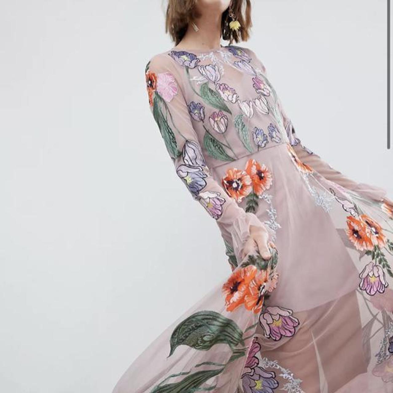 Product Image 1 - asos edition embroidered floral maxi