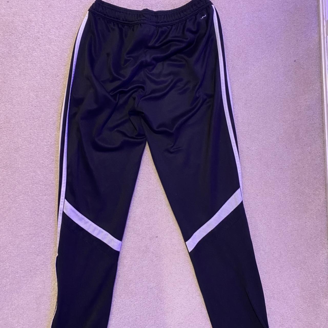 Black Adidas Joggers White Stripe Down Sides Of Depop 0821