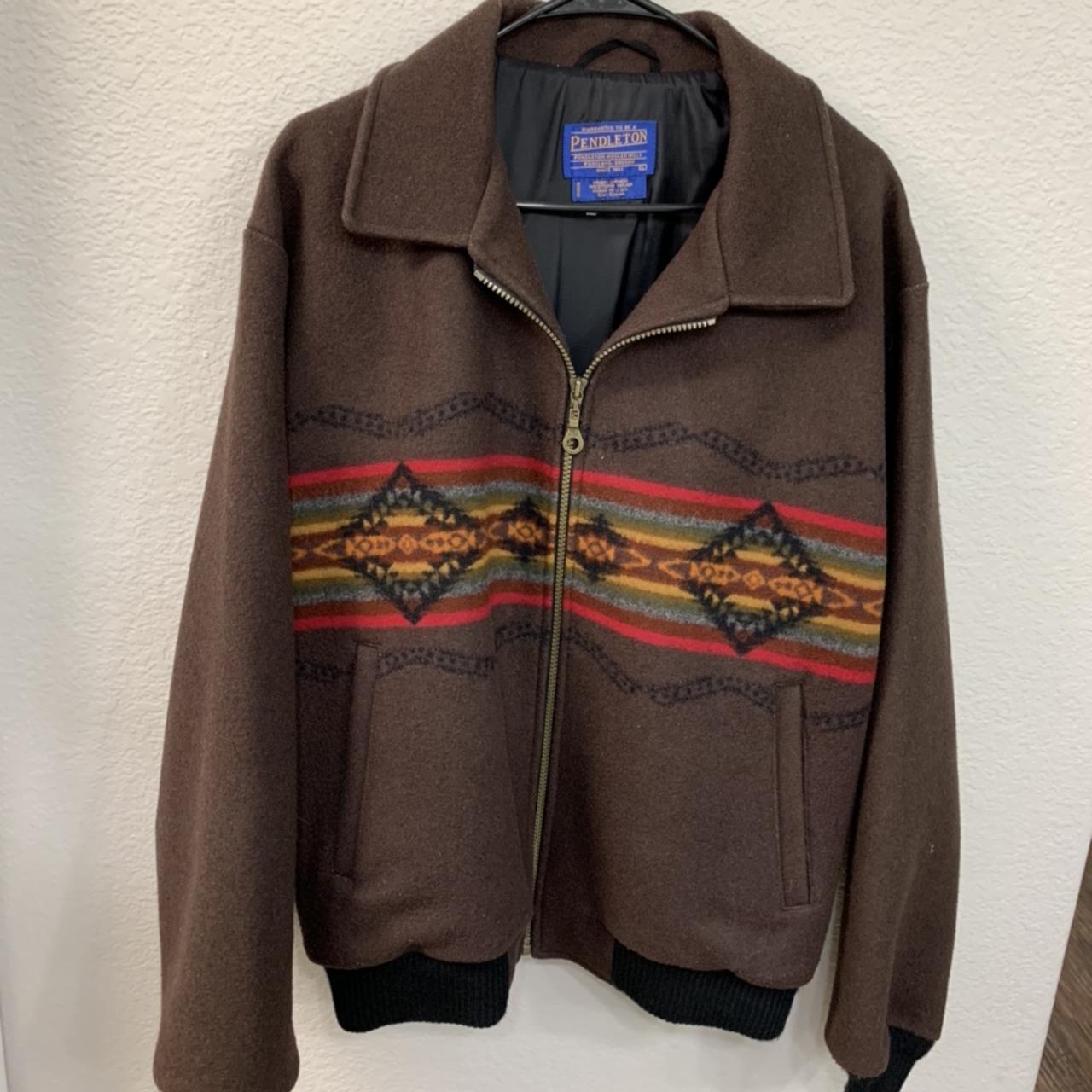 pendleton Aztec jacket wooljacket pendleton seen. Depop