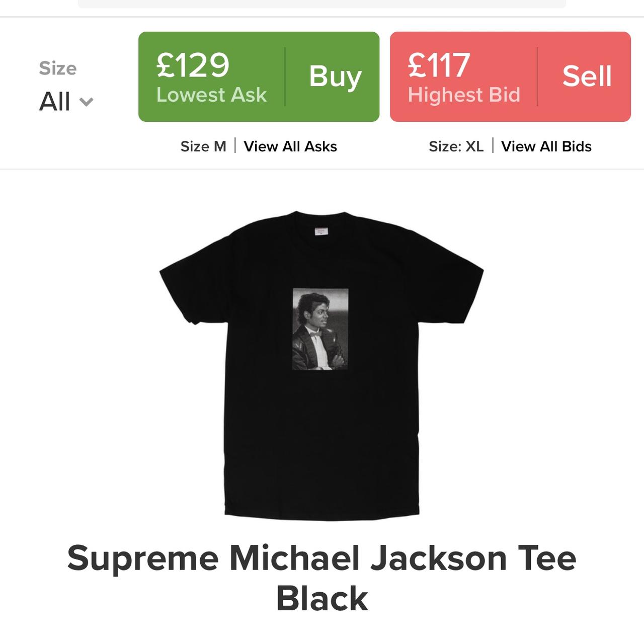 Supreme Michael Jackson Tee White