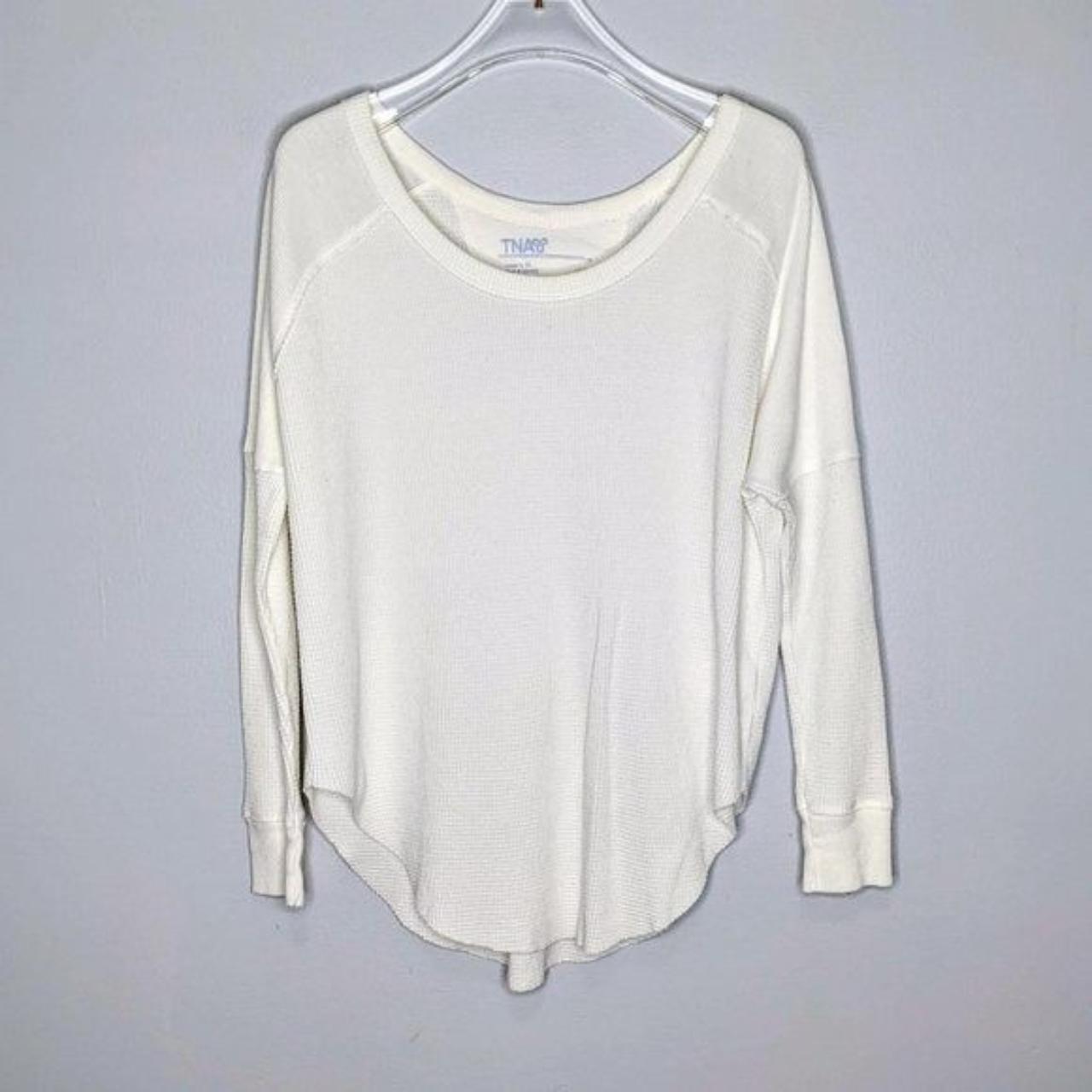 tna waffle knit long sleeve
