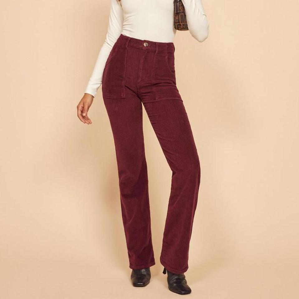 reformation corduroy pants