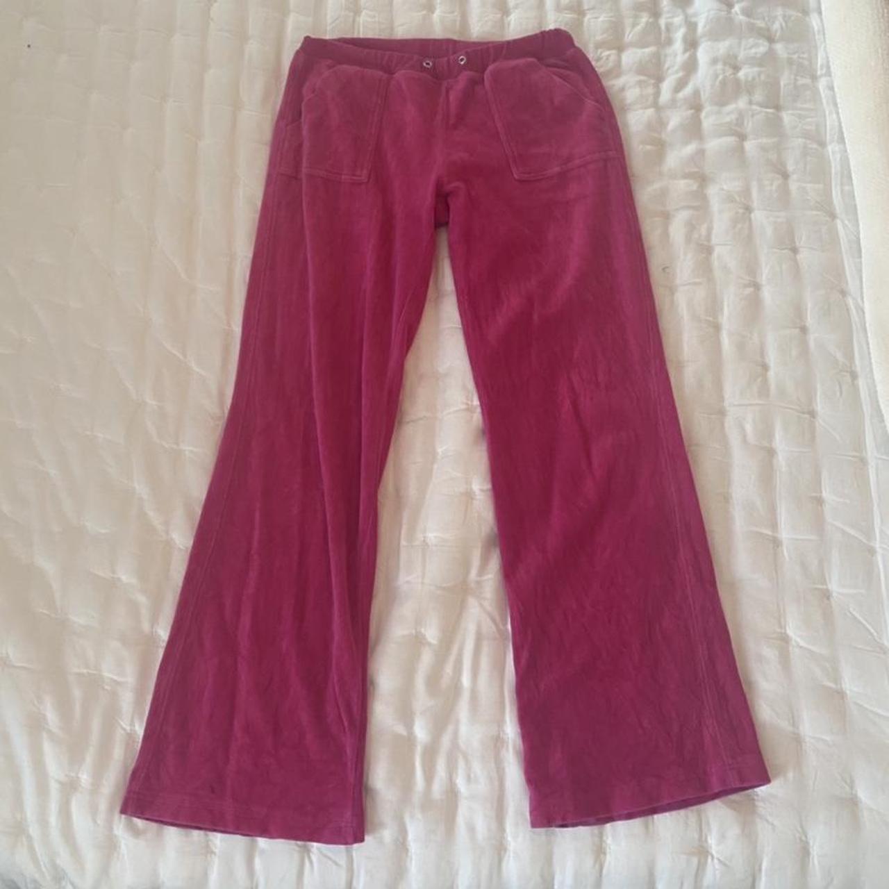 Vintage hot pink low rise pants. Color is def a... - Depop