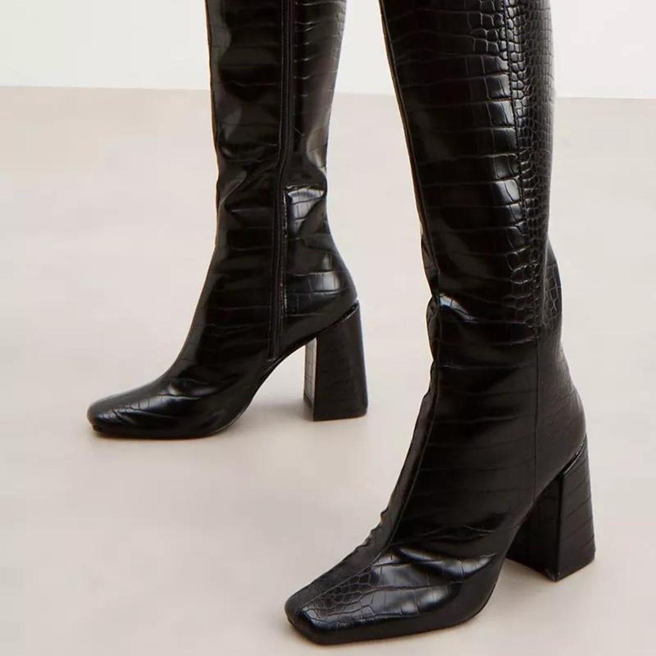 Debenhams Women's Black Boots | Depop