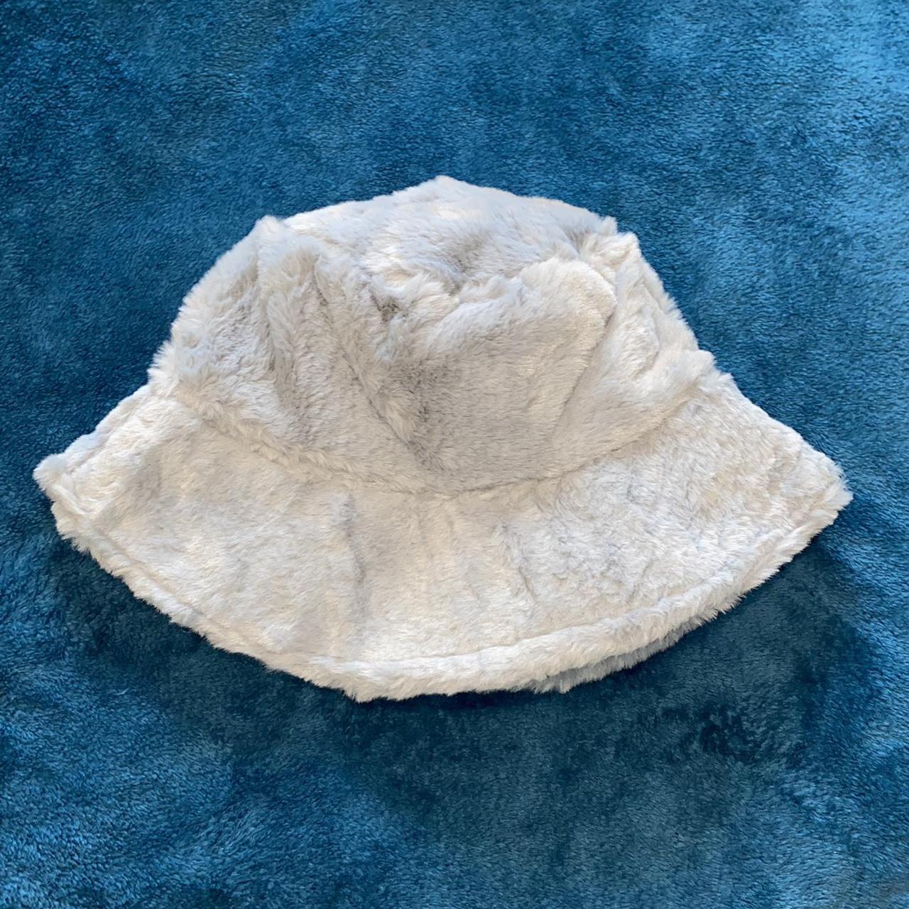Pale/light blue fluffy bucket hat Never worn before... Depop