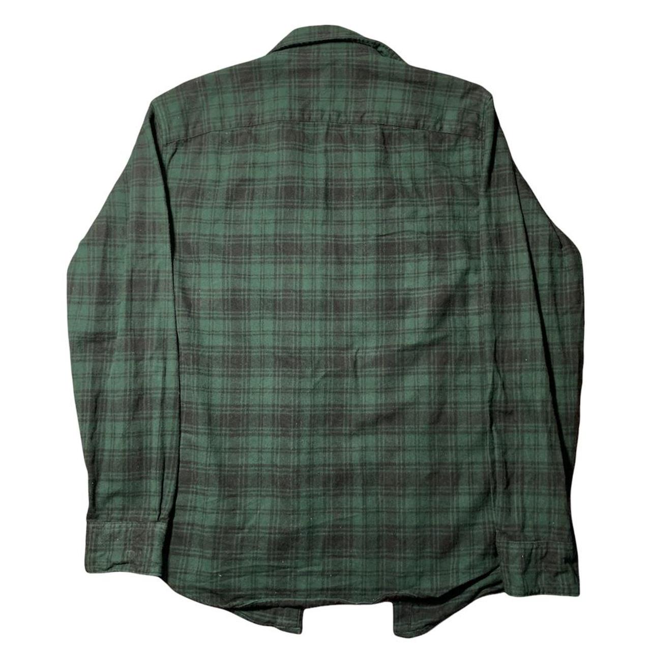 Abercrombie & Fitch flannel shirt in green and... - Depop