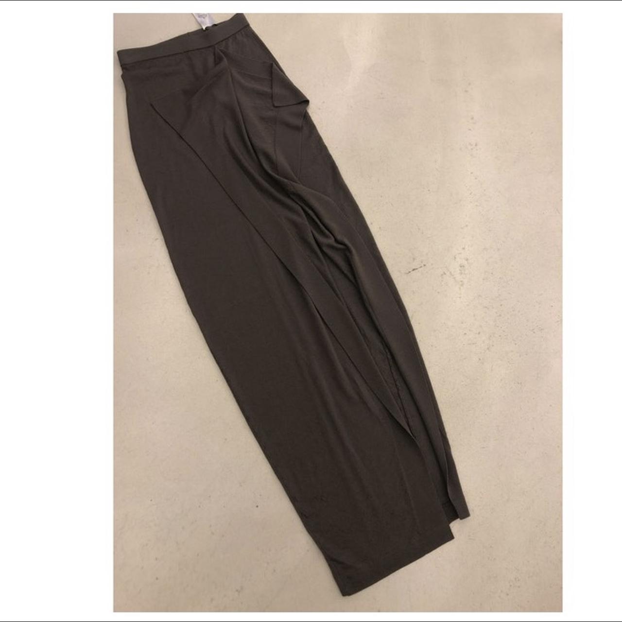 Rick Owens Wool Maxi Skirt 44.9in in length 11in... - Depop