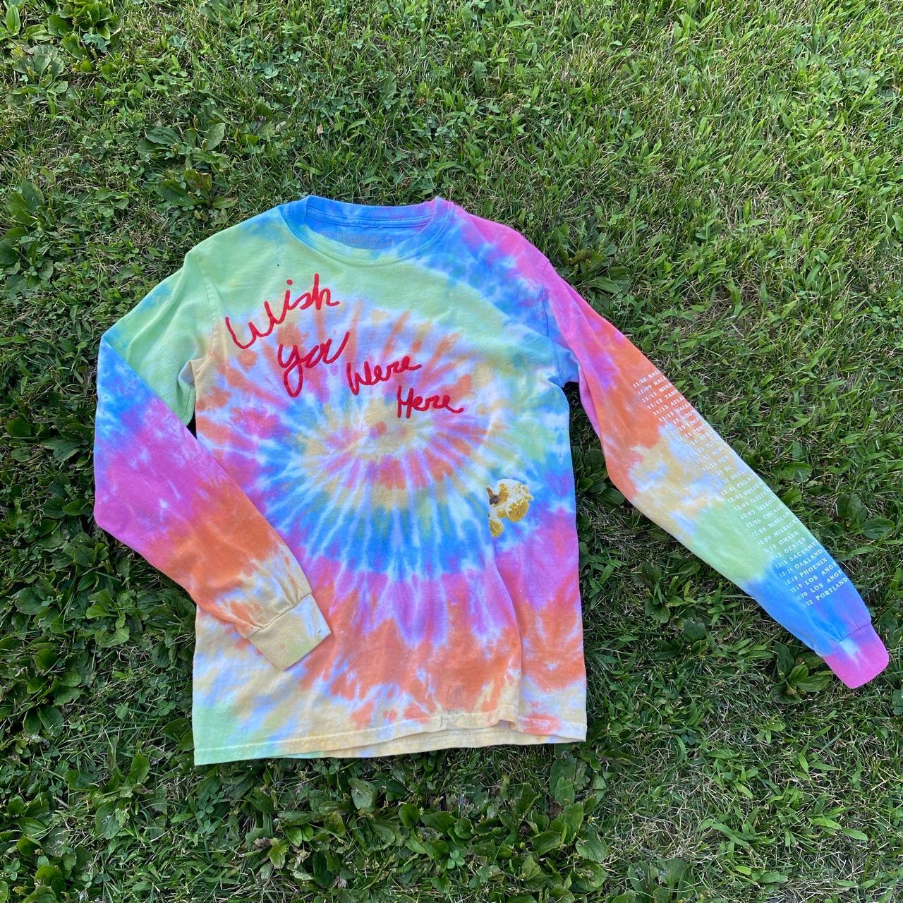 travis scott tie dye long sleeve