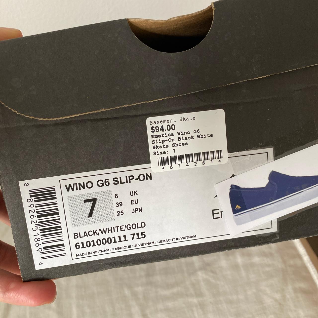 Emerica slip on black skate shoes No shipping cost... Depop