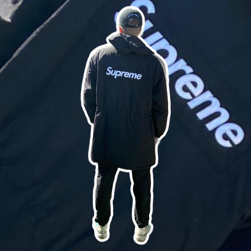 Supreme Stadium Parka Black. SIZE XL. Pit to pit -... - Depop