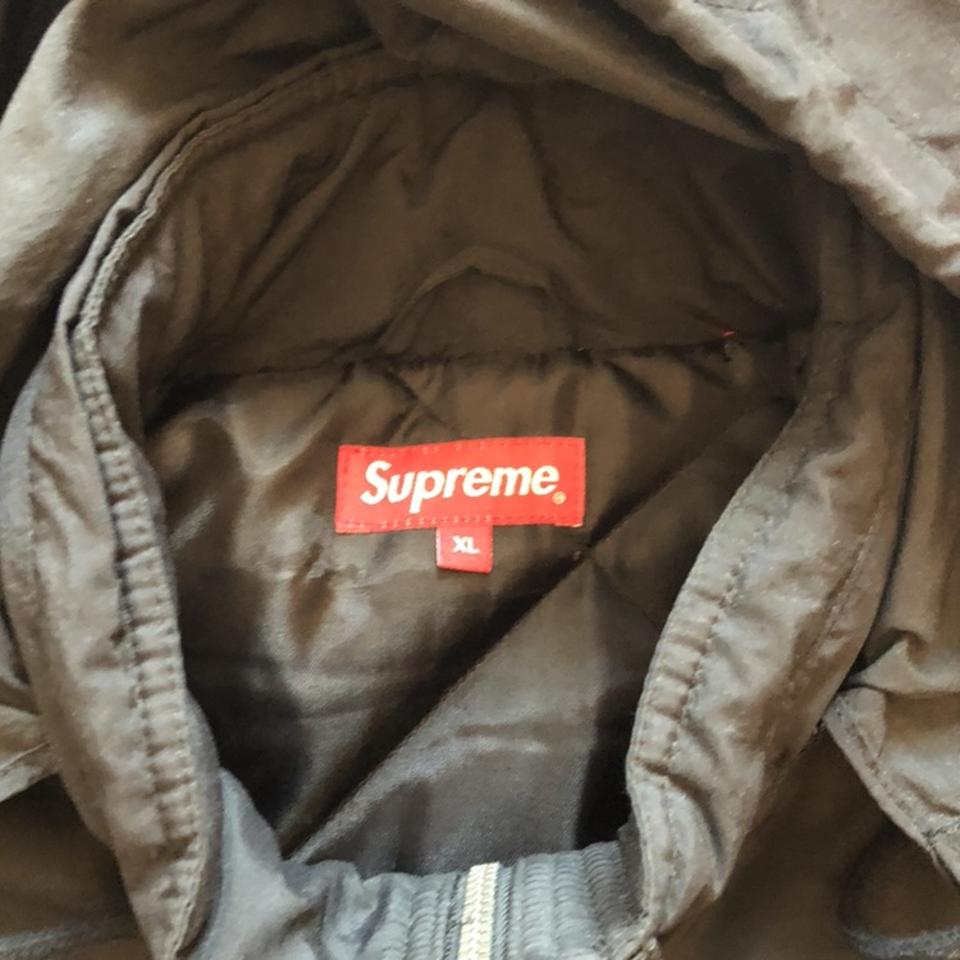 Supreme Stadium Parka Black. SIZE XL. Pit to pit -... - Depop