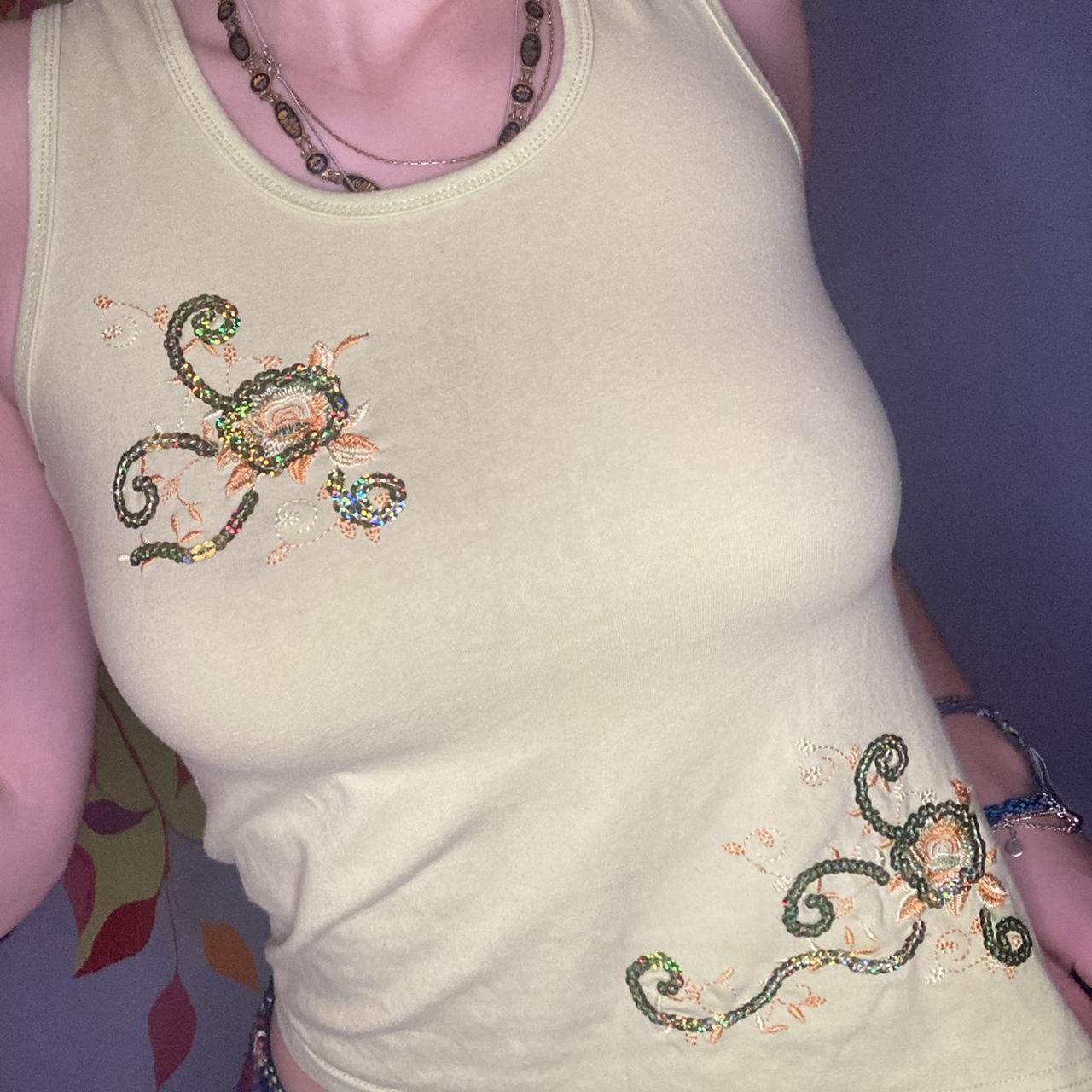 The Cutest Mint Lime Green Embellished Y2k Tank Top Depop 9989