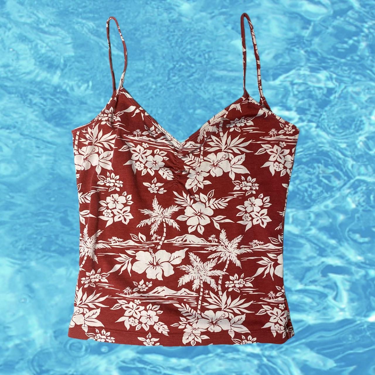 Roxy Summer Tank Top with fixed straps In good pre... Depop